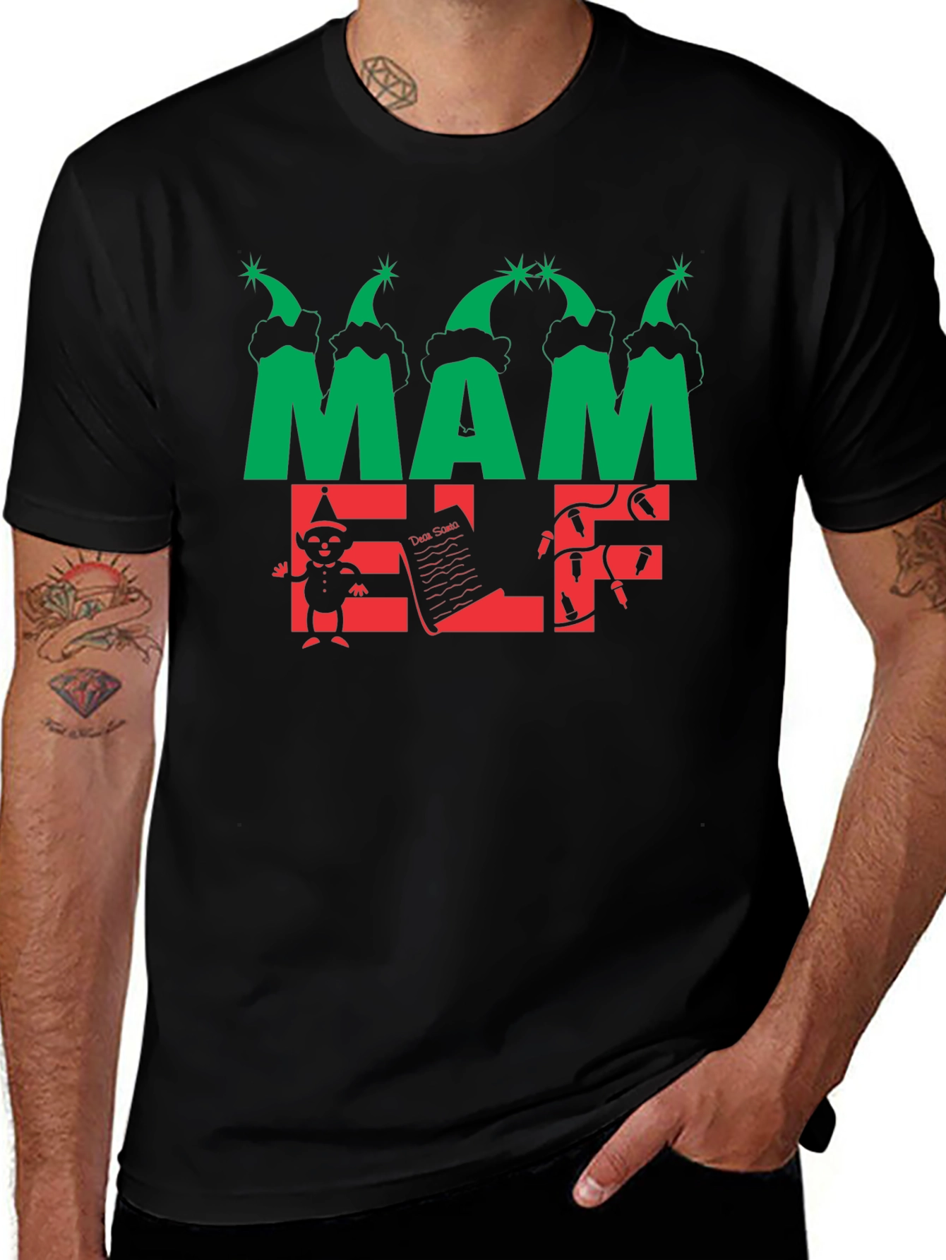 Mama Elf Christmas T-Shirt