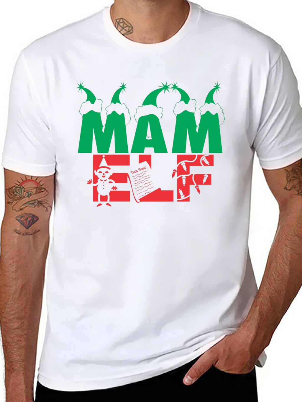 Mama Elf Christmas T-Shirt