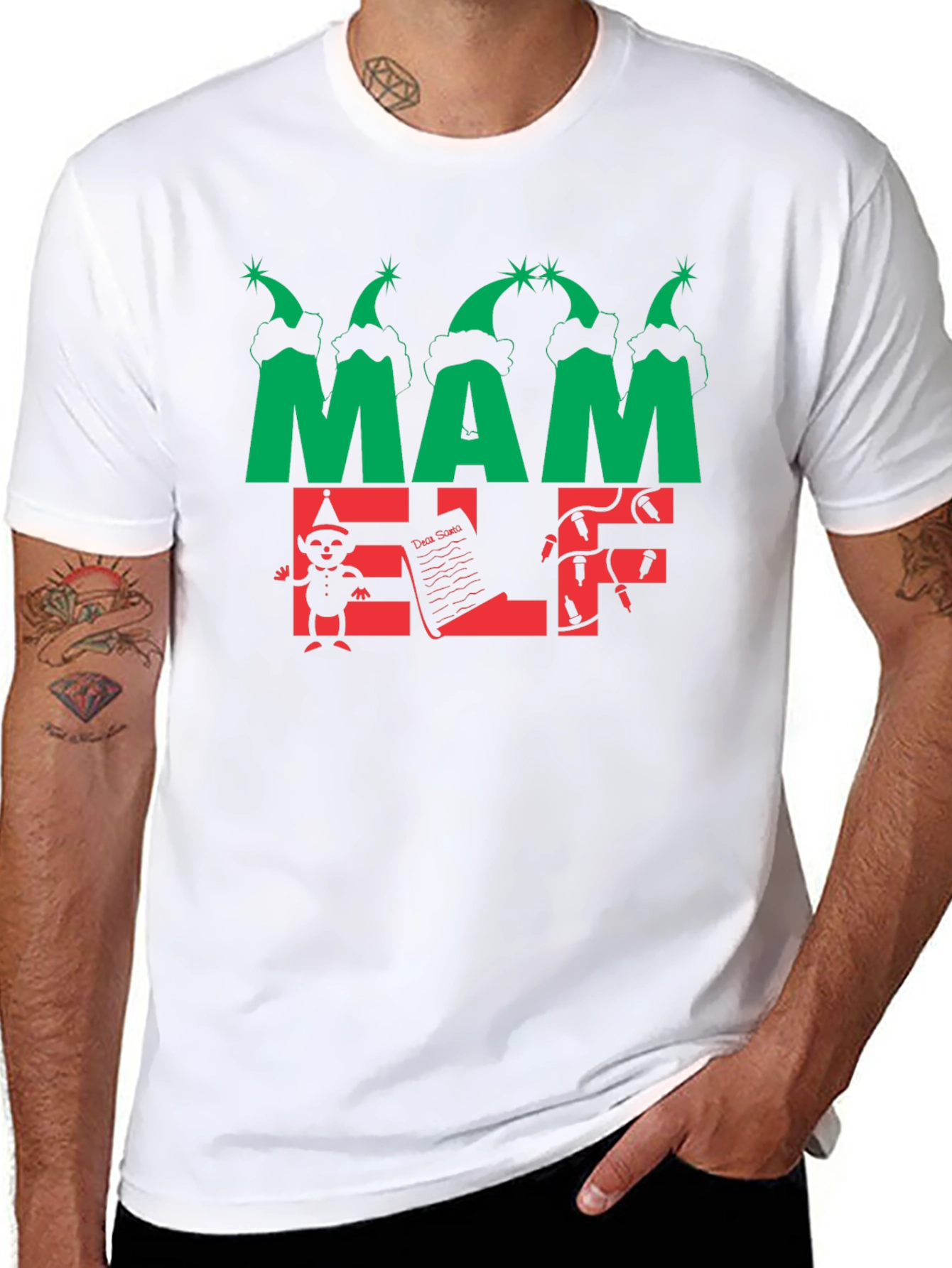 Mama Elf Christmas T-Shirt