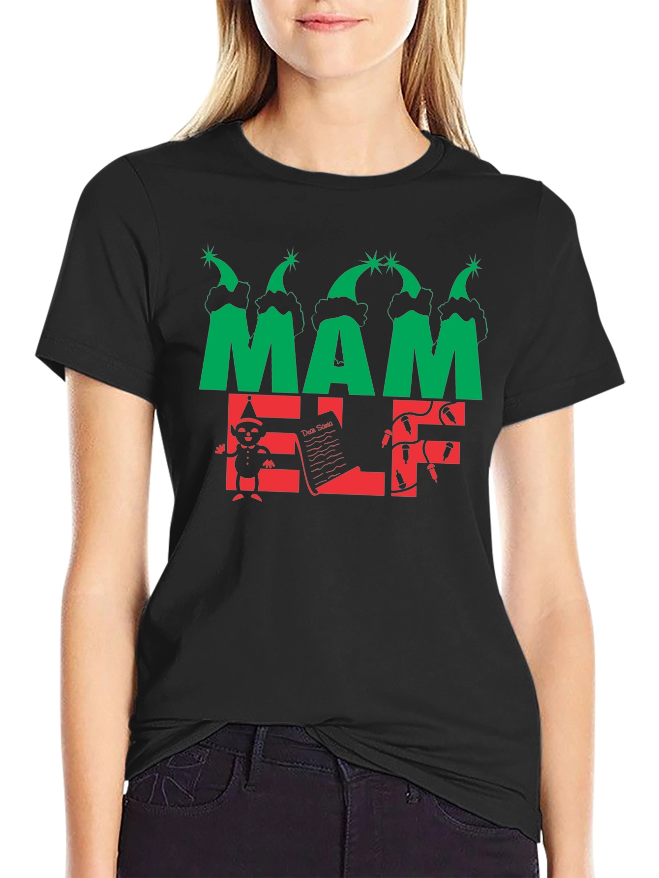 Mama Elf Christmas T-Shirt