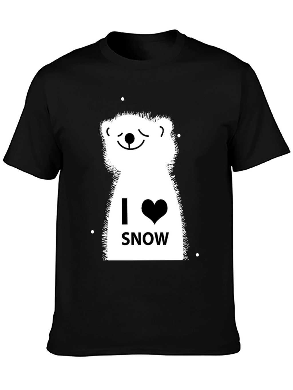 I Love Snow Polar Bear Graphic Tee