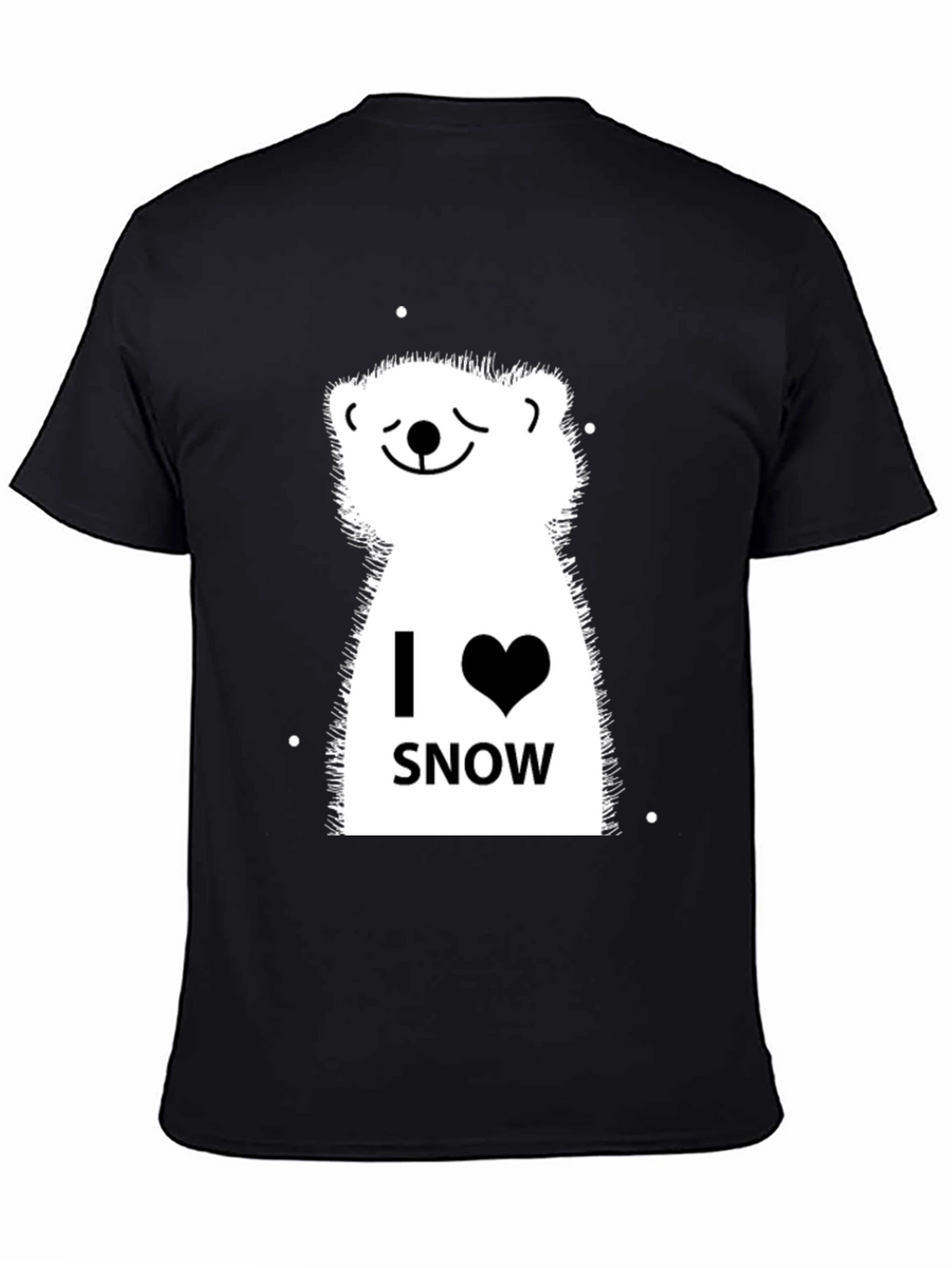 I Love Snow Polar Bear Graphic Tee