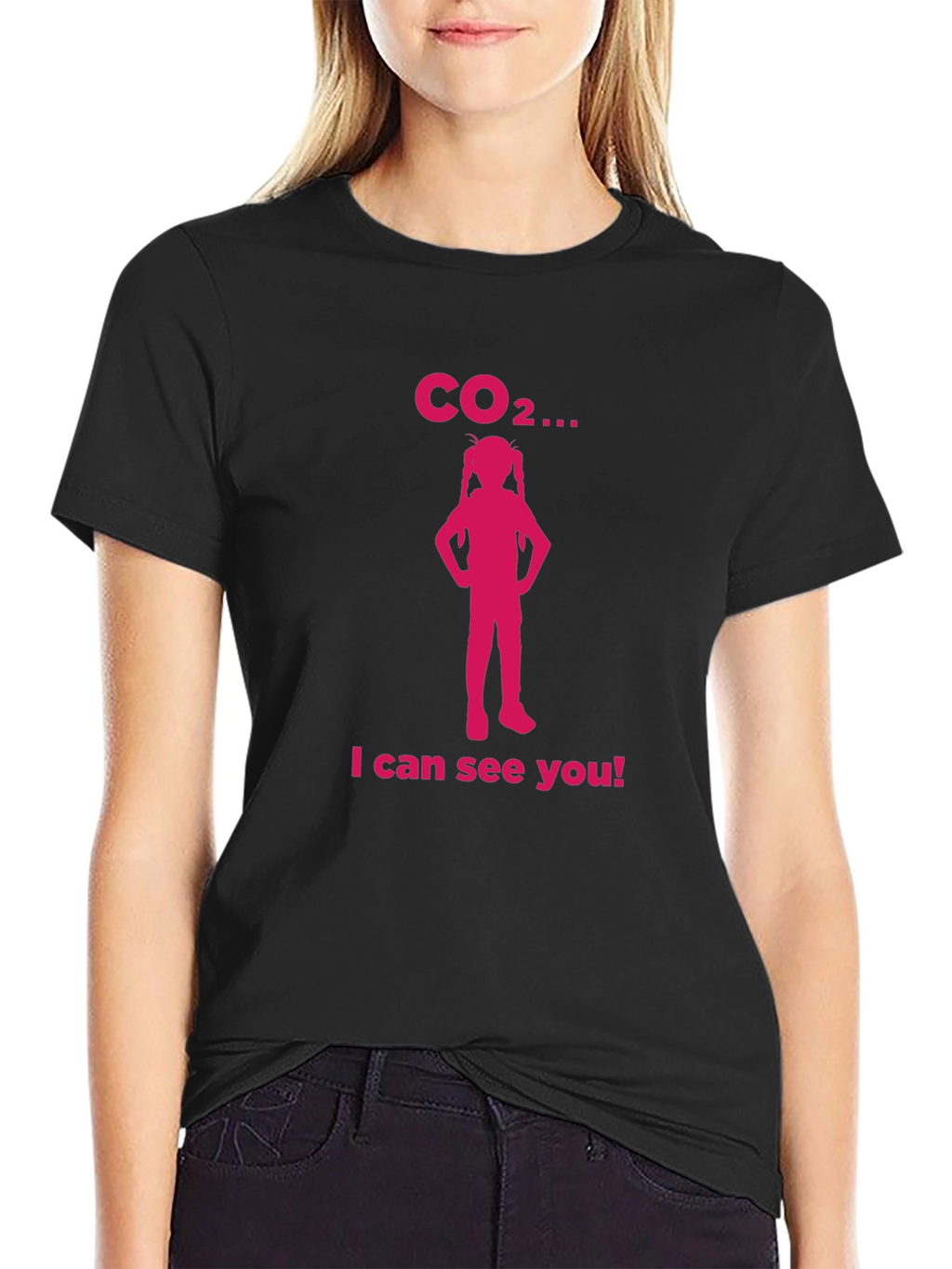 CO2 I Can See You Black T-Shirt