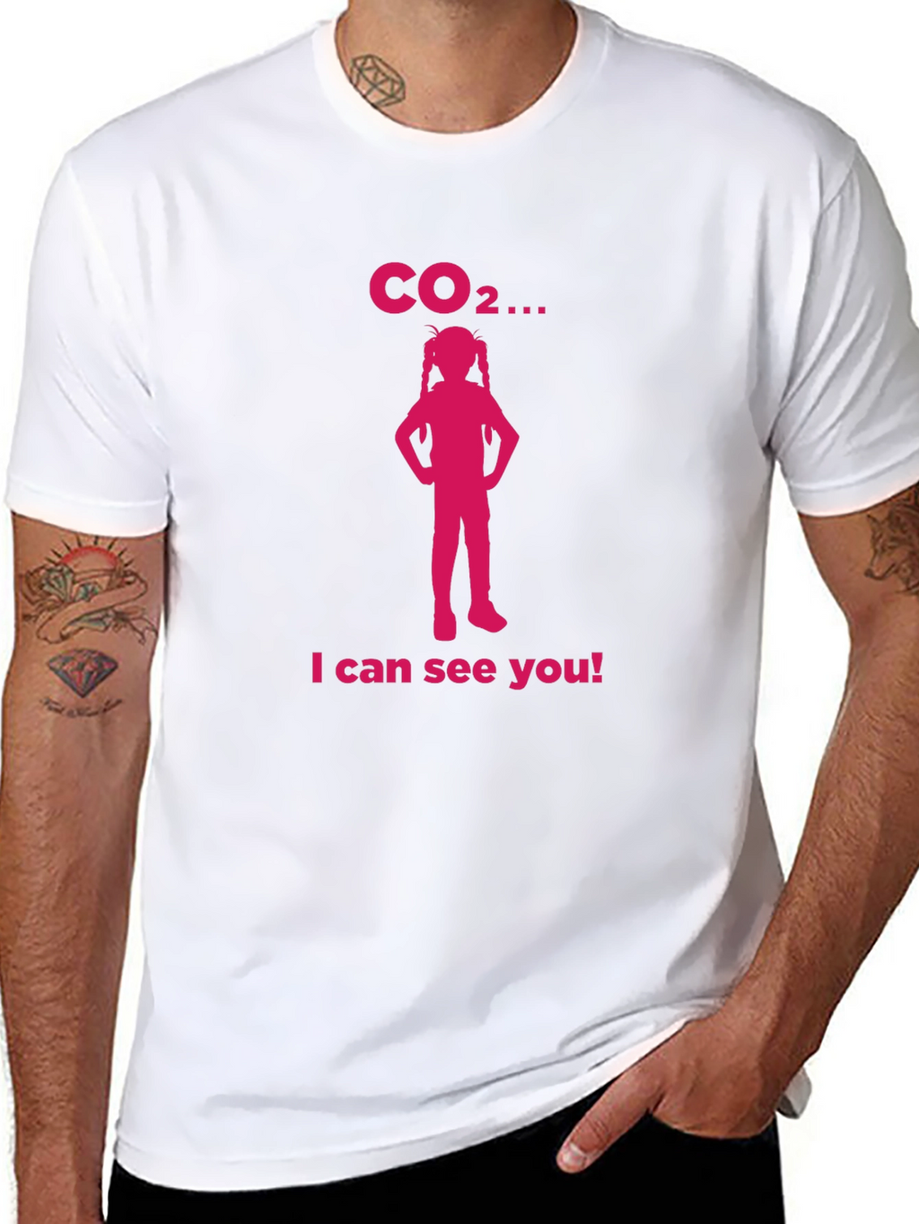 CO2 I Can See You Black T-Shirt