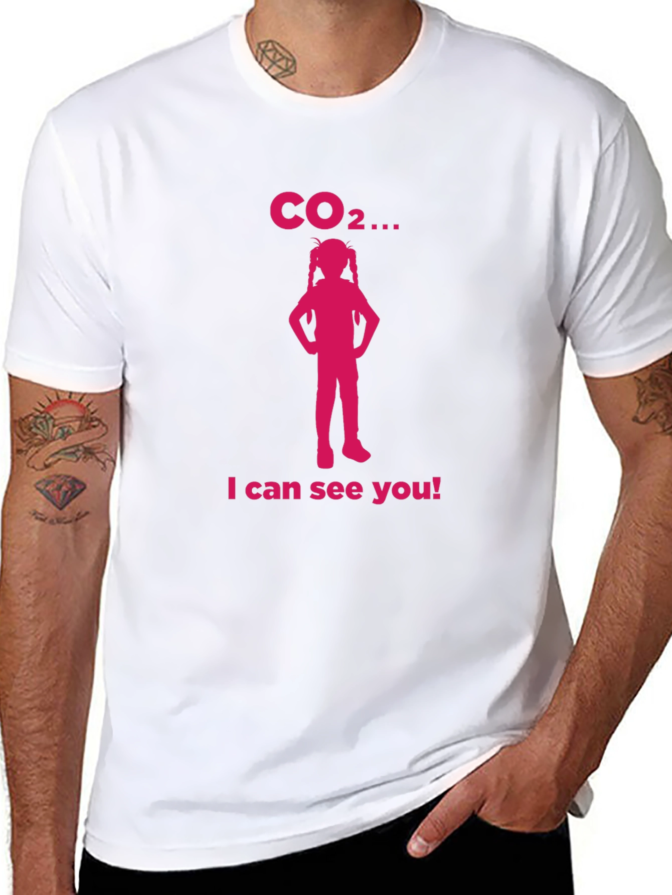CO2 I Can See You Black T-Shirt