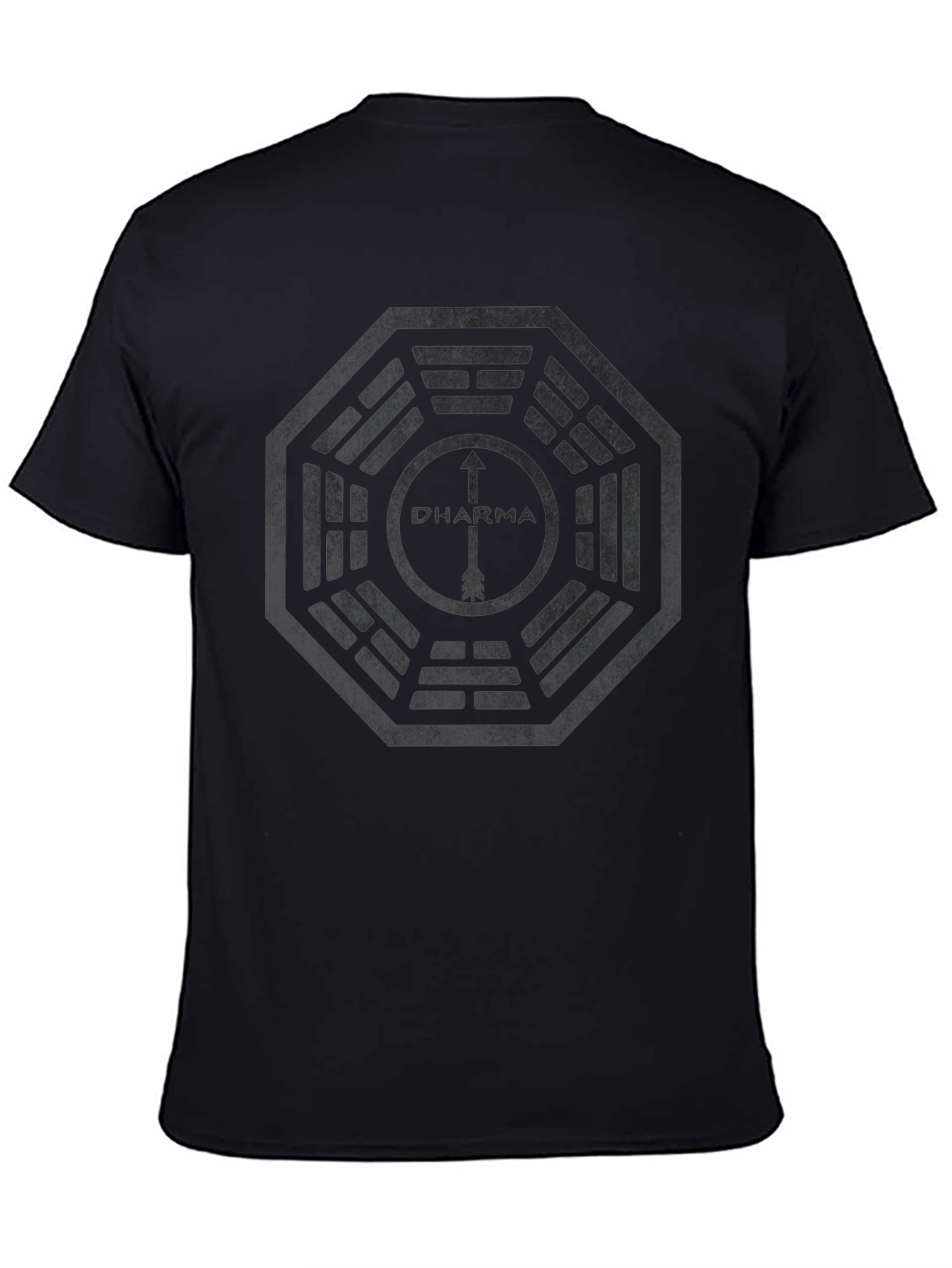 Dharma Initiative T-Shirt - Black Cotton Blend