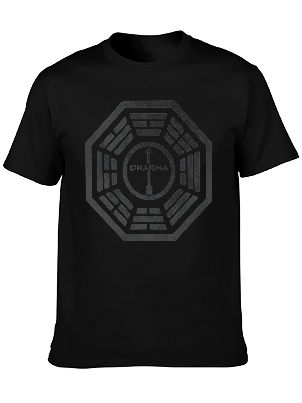 Dharma Initiative T-Shirt - Black Cotton Blend