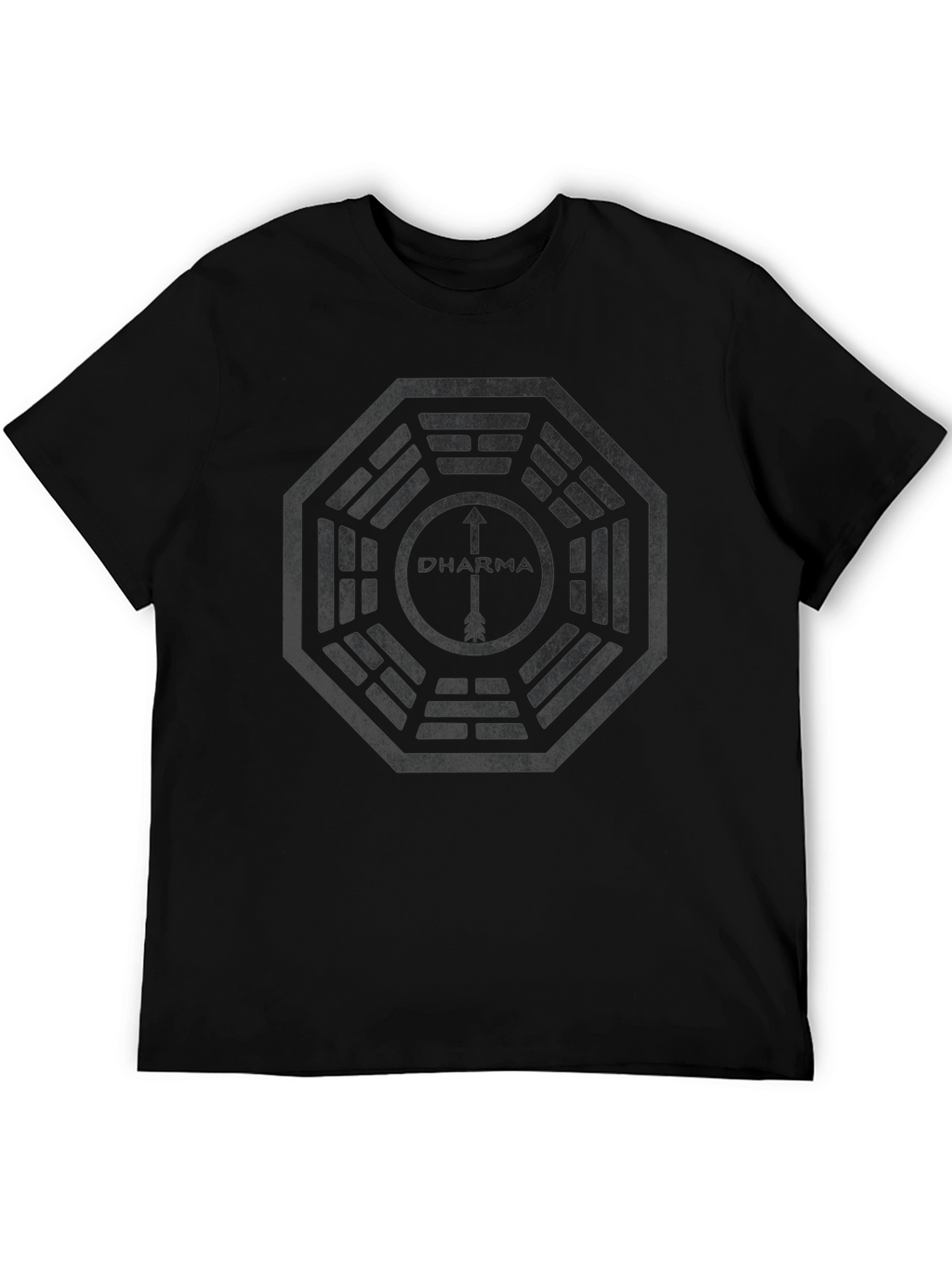 Dharma Initiative T-Shirt - Black Cotton Blend