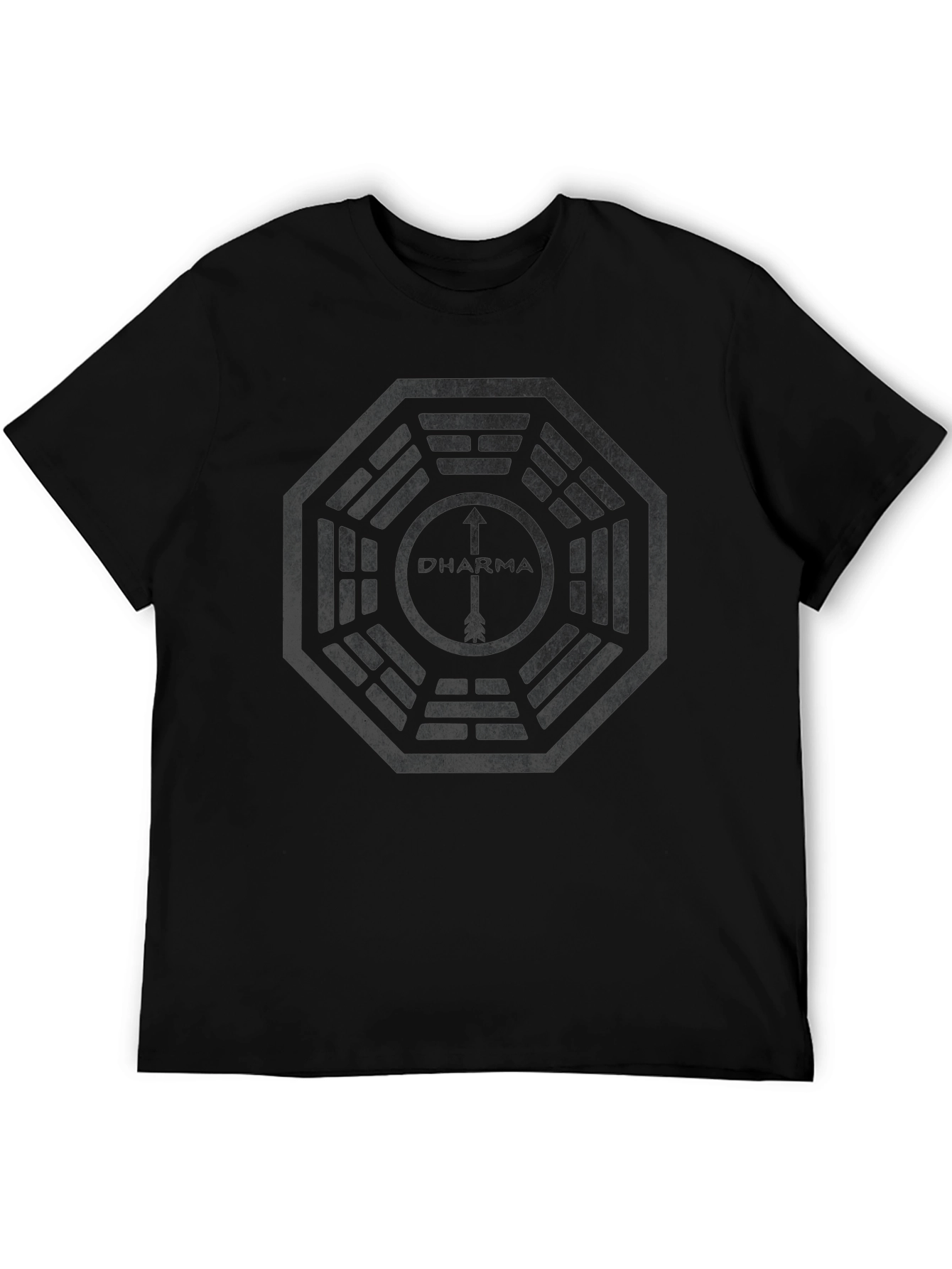 Dharma Initiative T-Shirt - Black Cotton Blend