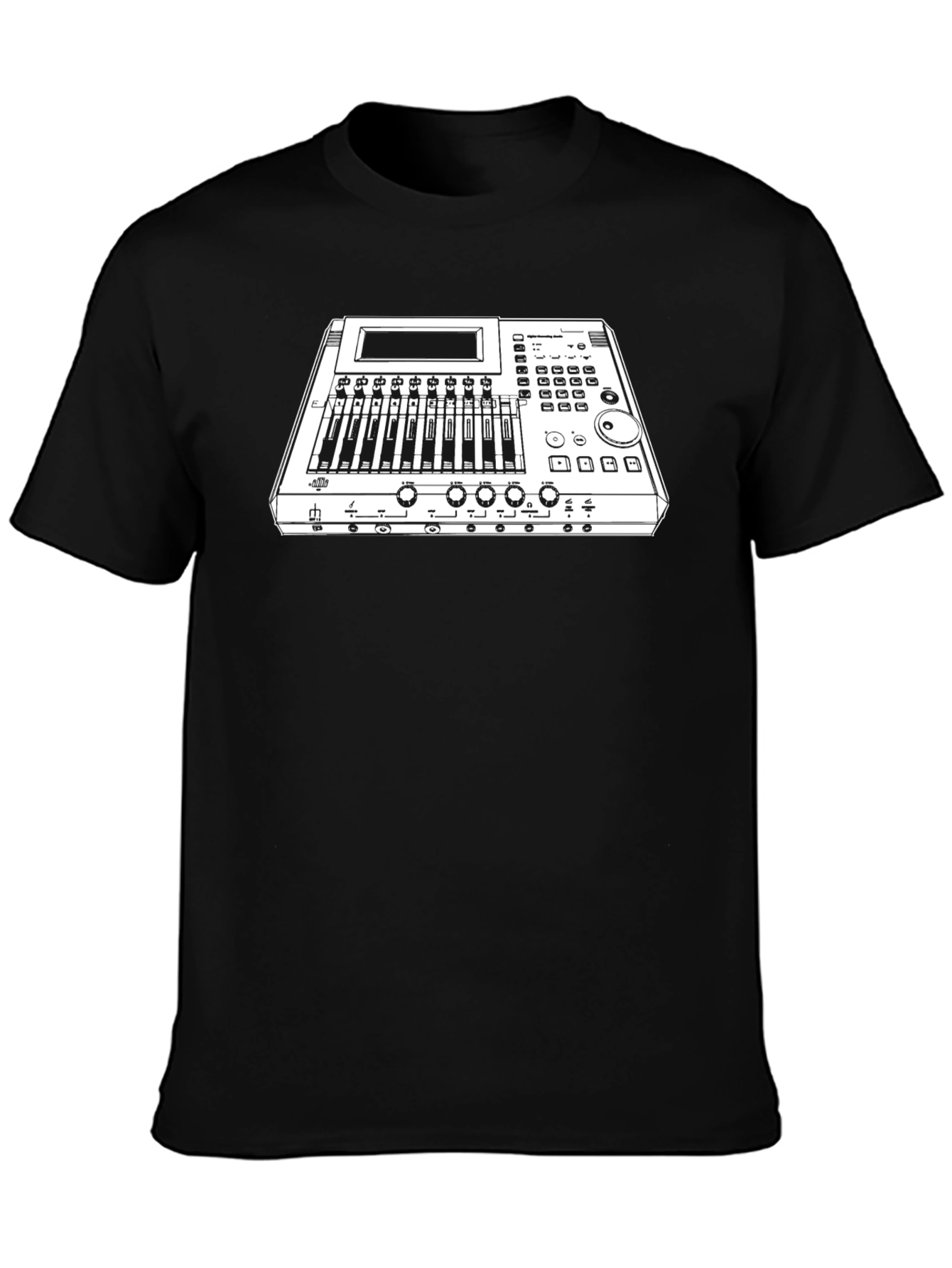 Mixing Console Graphic Tee - Black