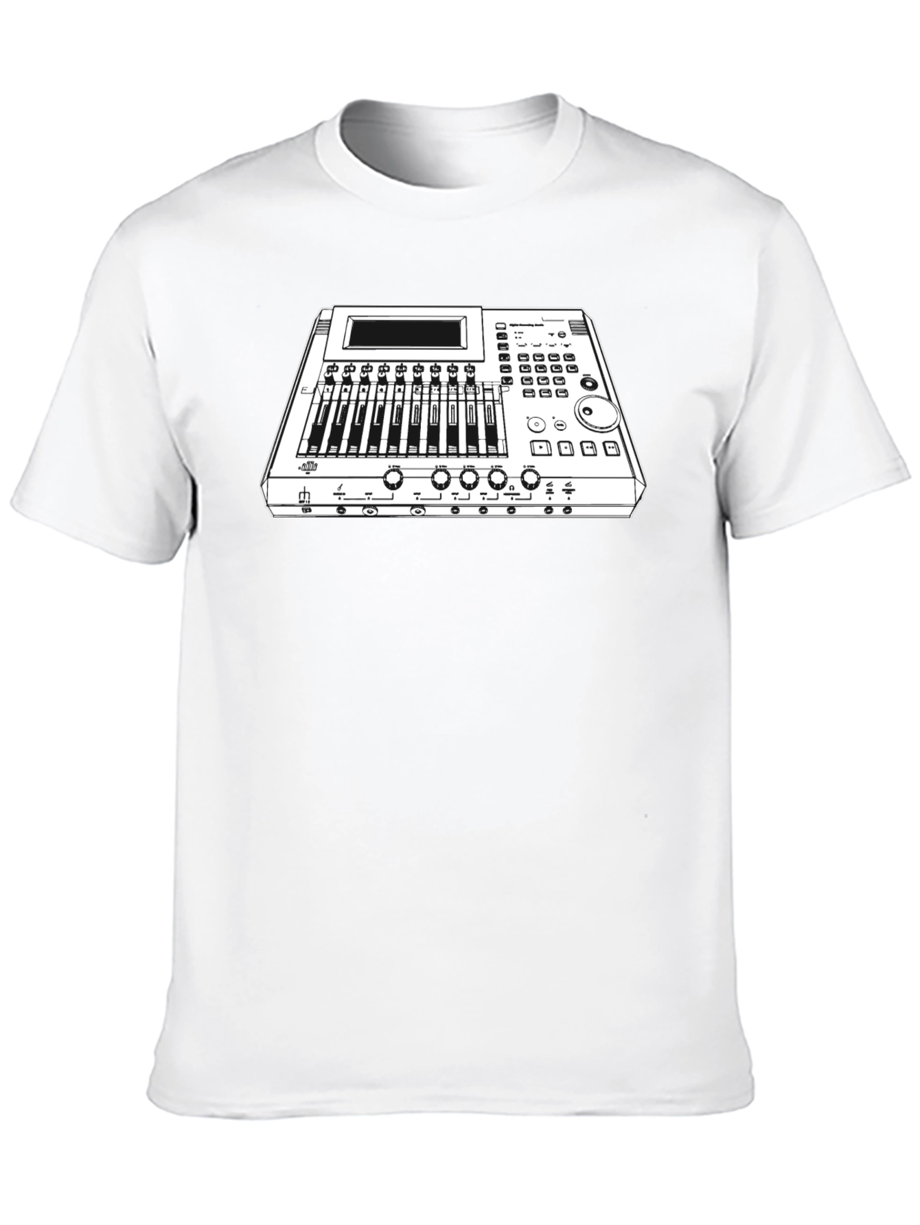 Mixing Console Graphic Tee - Black