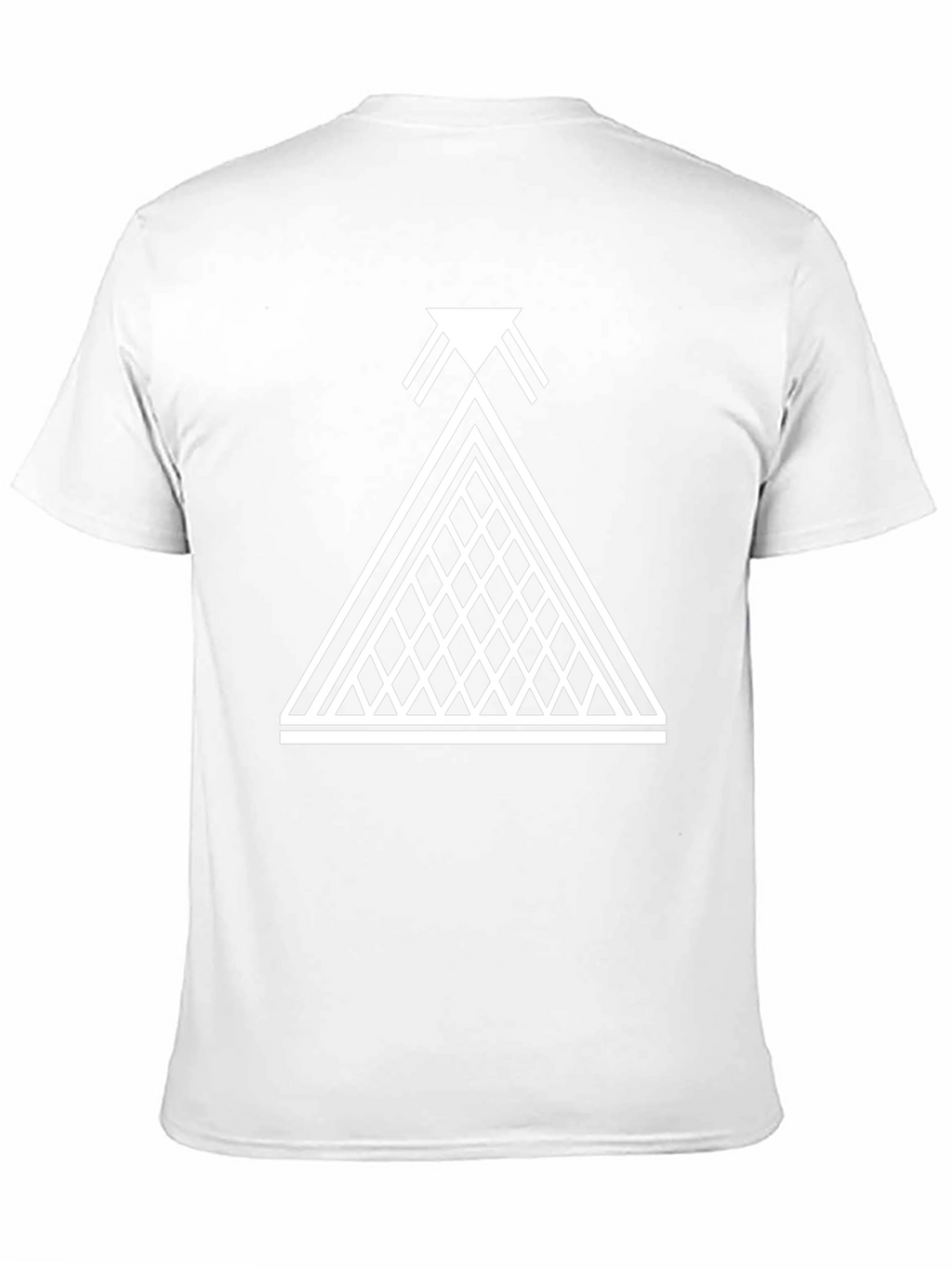Geometric Pyramid Graphic Black T-Shirt