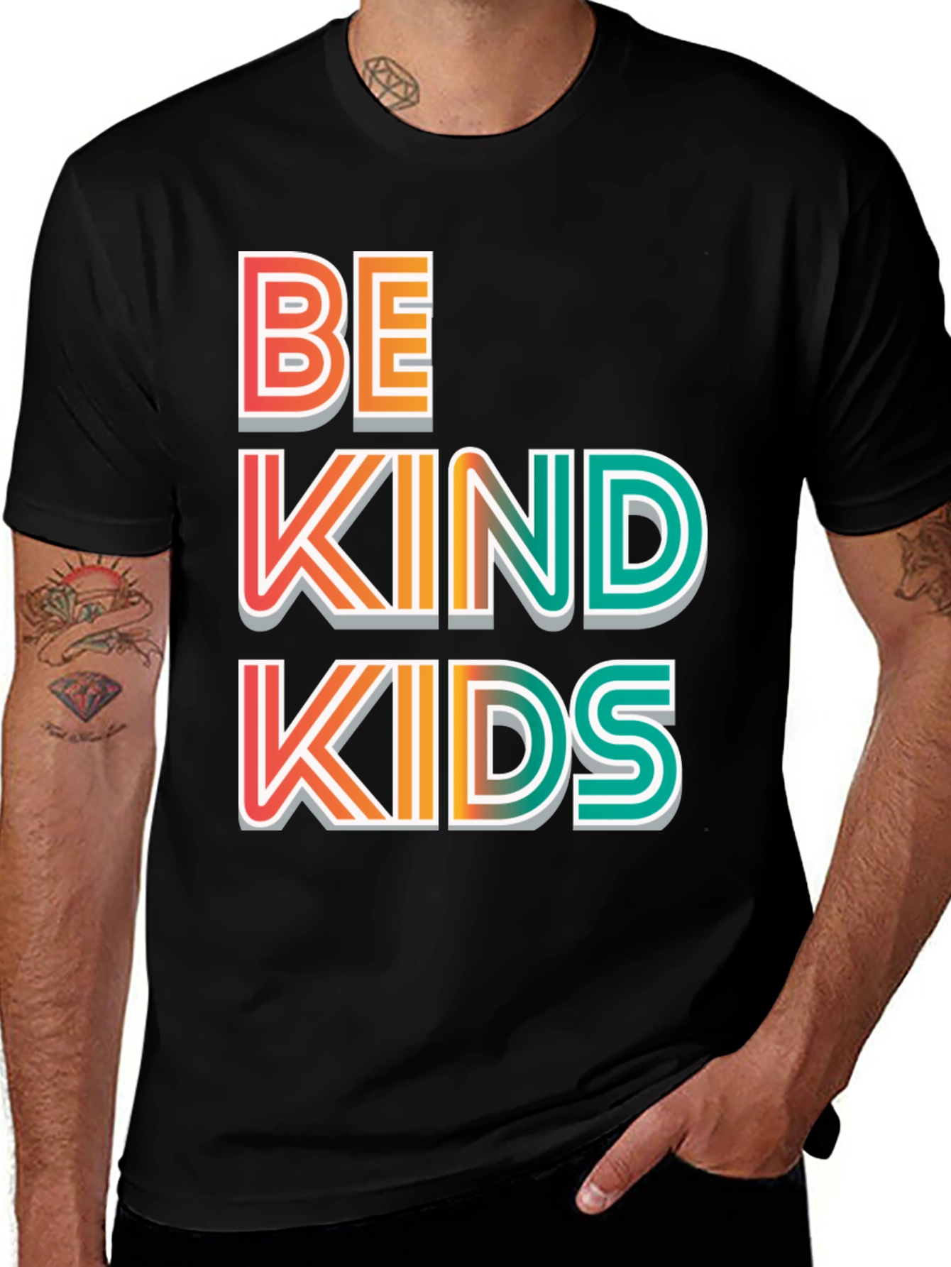 Be Kind Kids T-Shirt - Retro Style