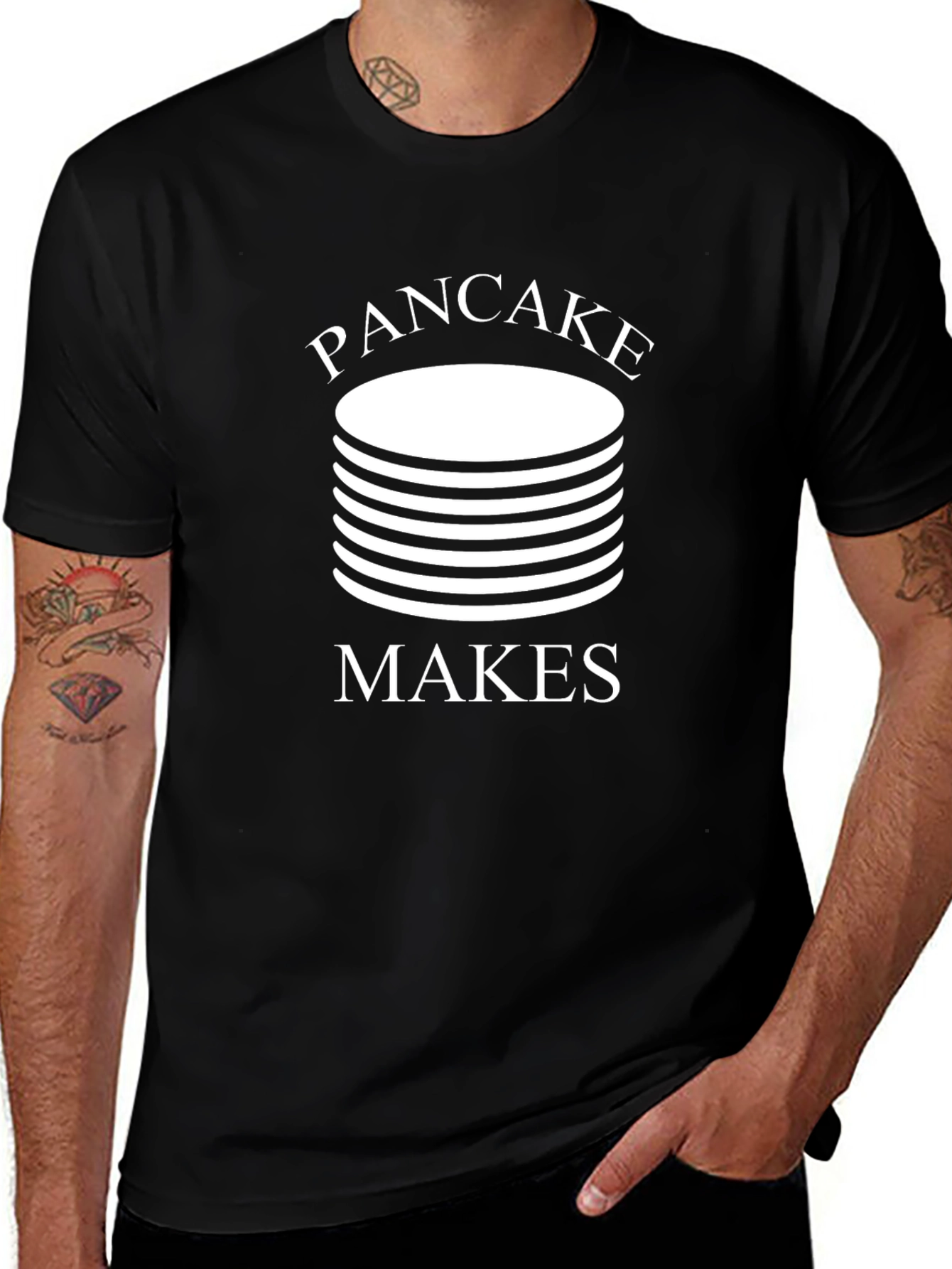 Pancake Makes T-Shirt - Funny Foodie Tee