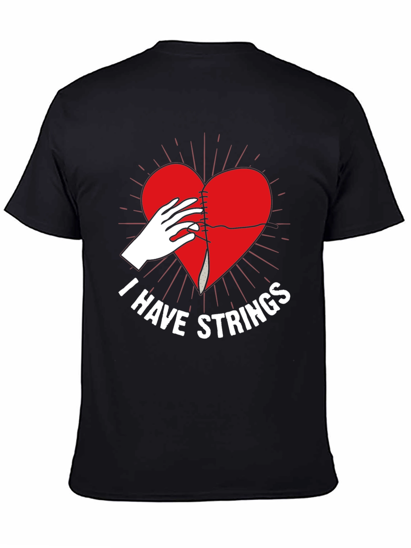 I Have Strings Graphic T-Shirt - Sewn Heart