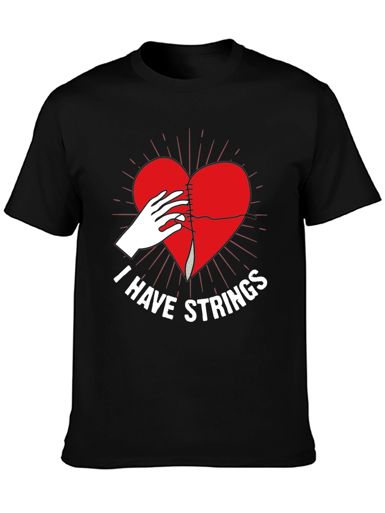 I Have Strings Graphic T-Shirt - Sewn Heart
