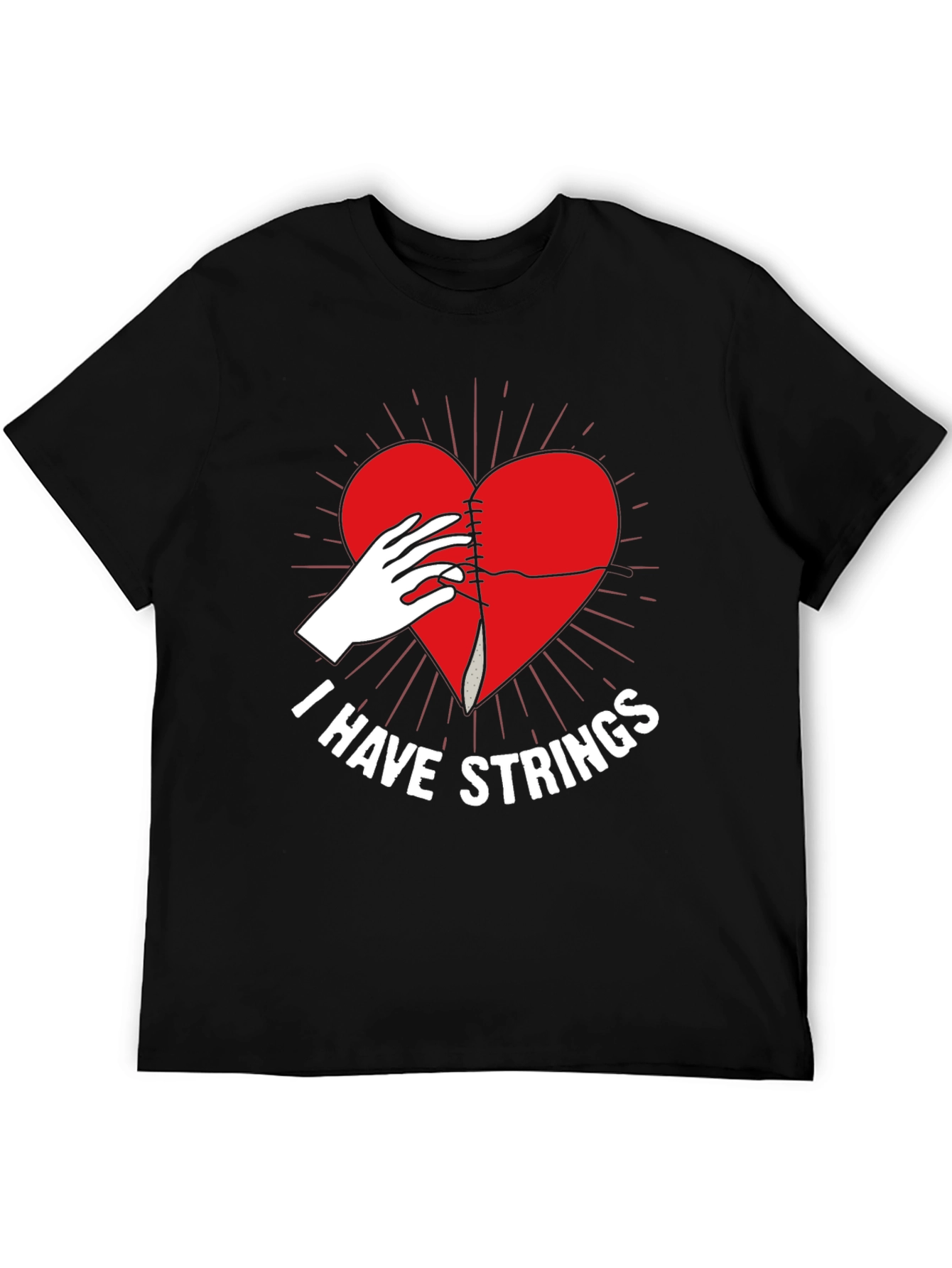 I Have Strings Graphic T-Shirt - Sewn Heart