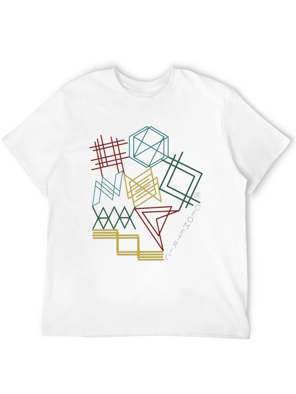 Geometric Lines Graphic Tee - Modern Style