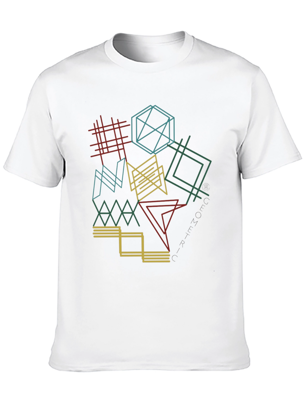 Geometric Lines Graphic Tee - Modern Style