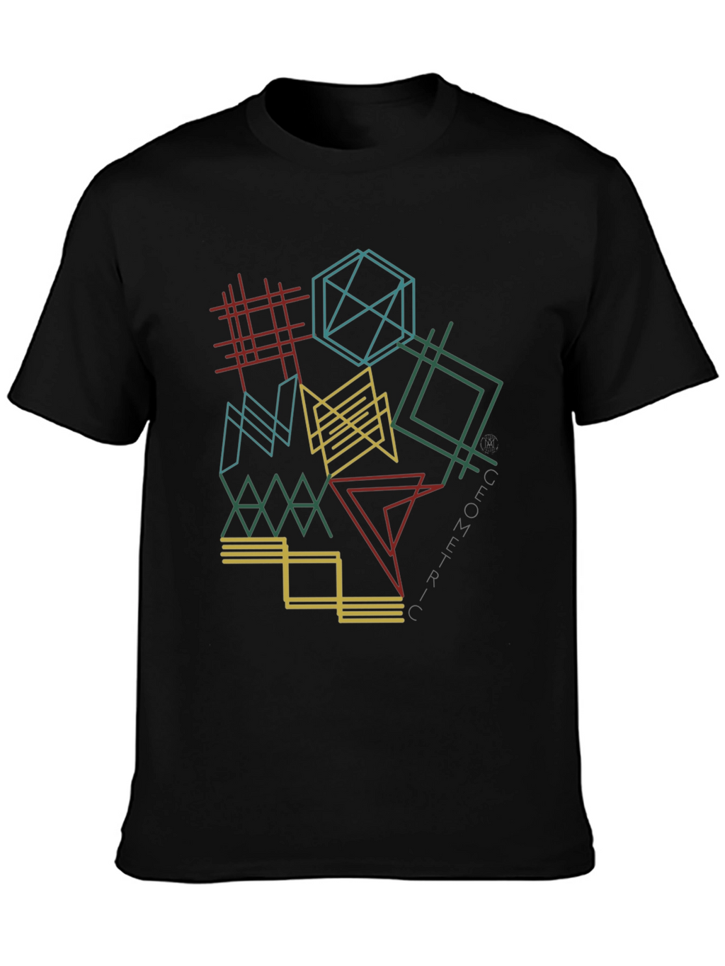 Geometric Lines Graphic Tee - Modern Style