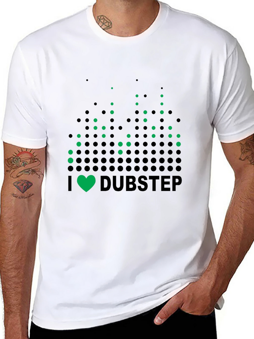 I Heart Dubstep Black T-Shirt