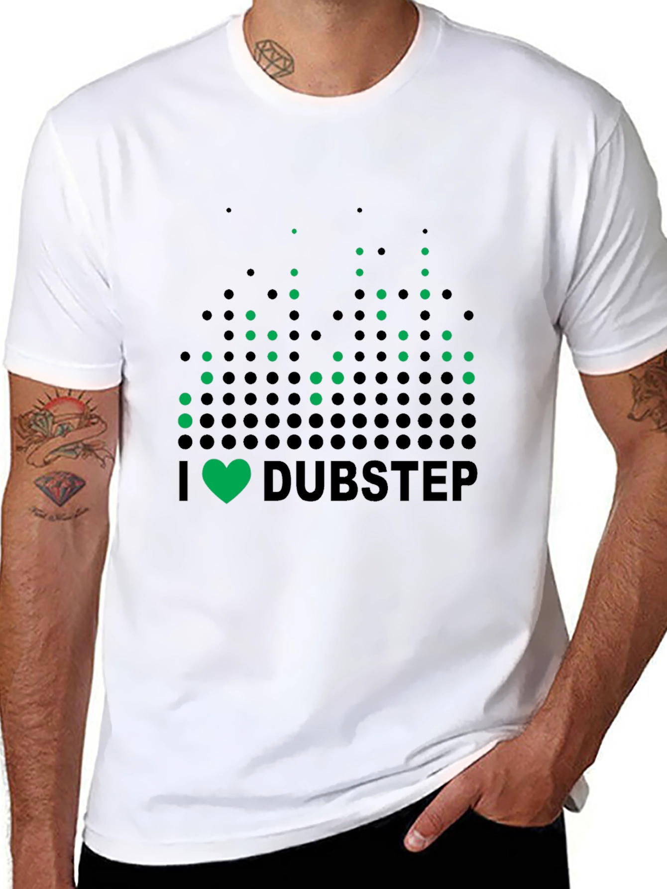 I Heart Dubstep Black T-Shirt