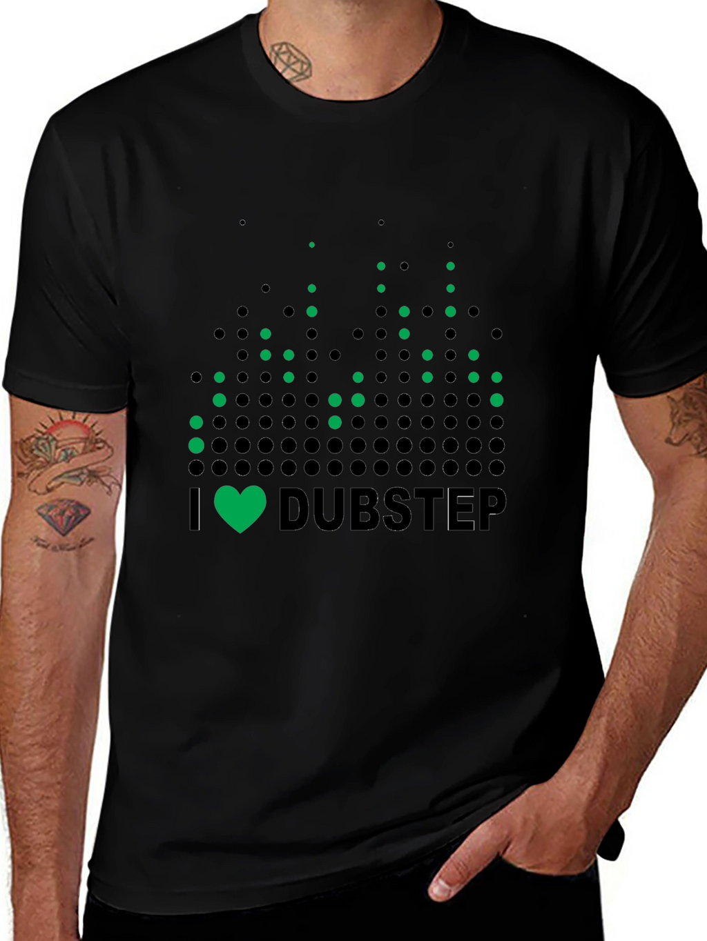 I Heart Dubstep Black T-Shirt