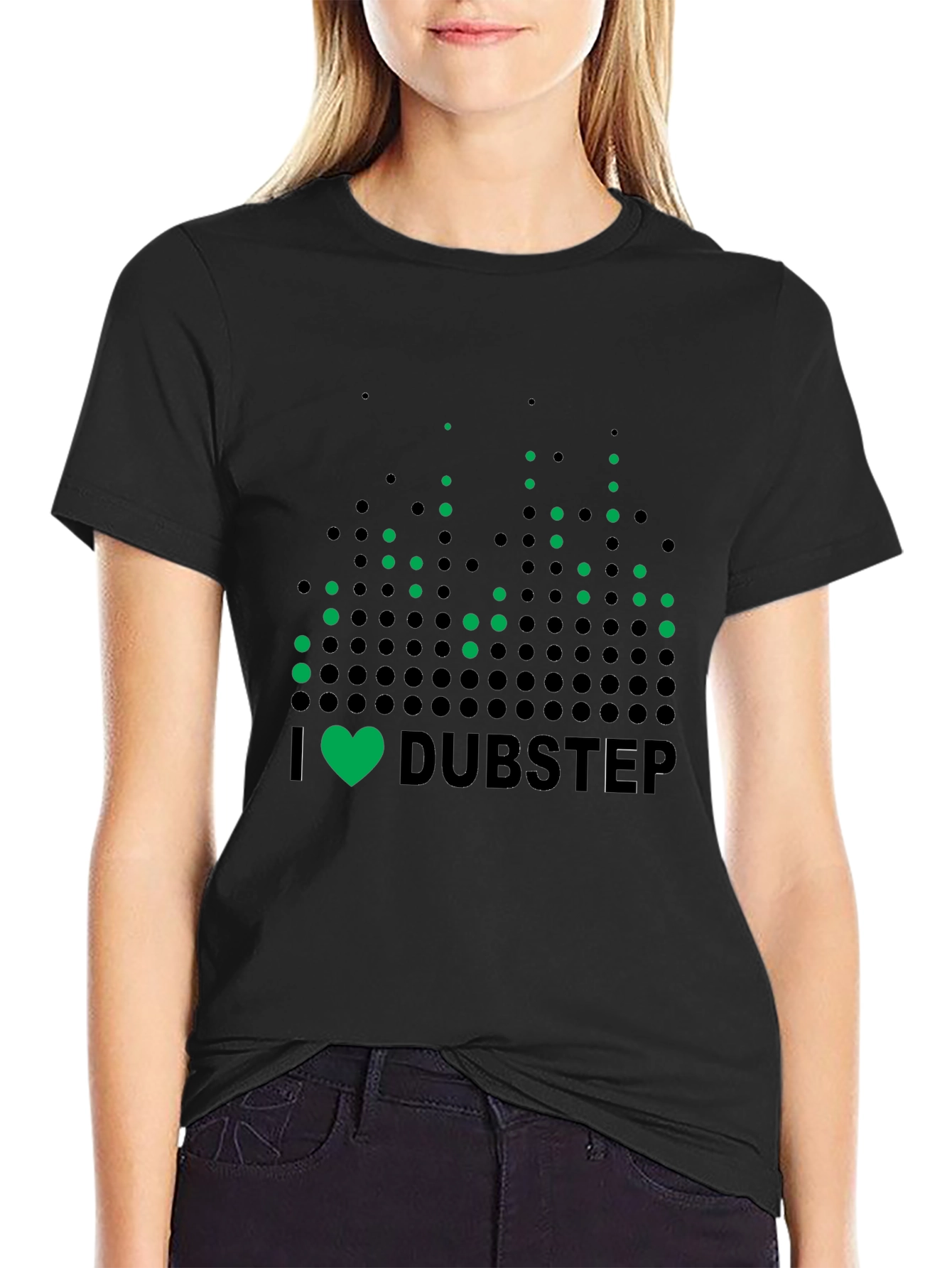 I Heart Dubstep Black T-Shirt