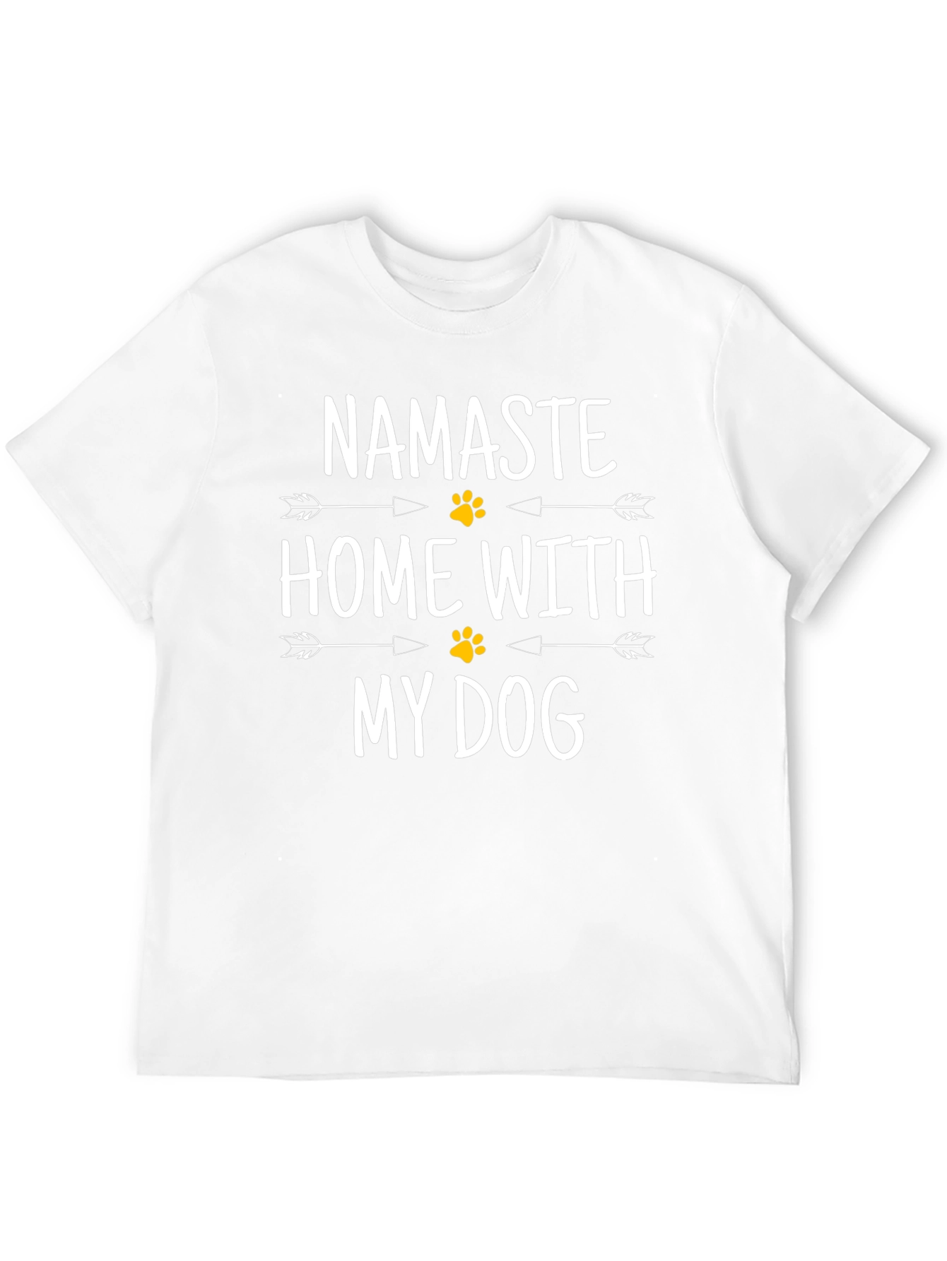Namaste Home With My Dog Black T-Shirt