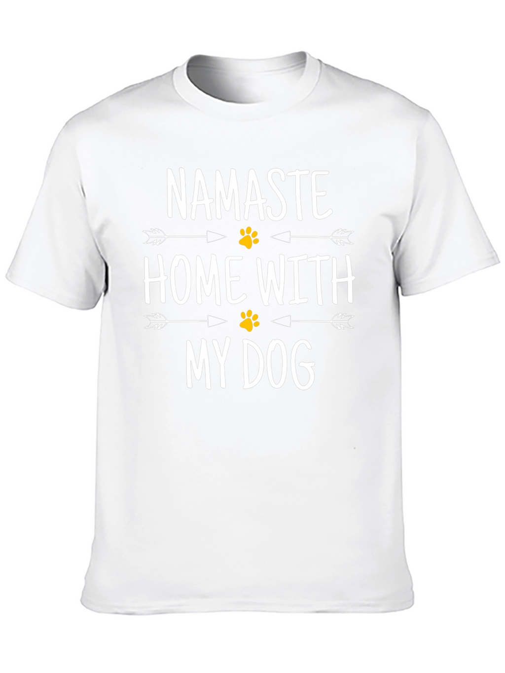 Namaste Home With My Dog Black T-Shirt