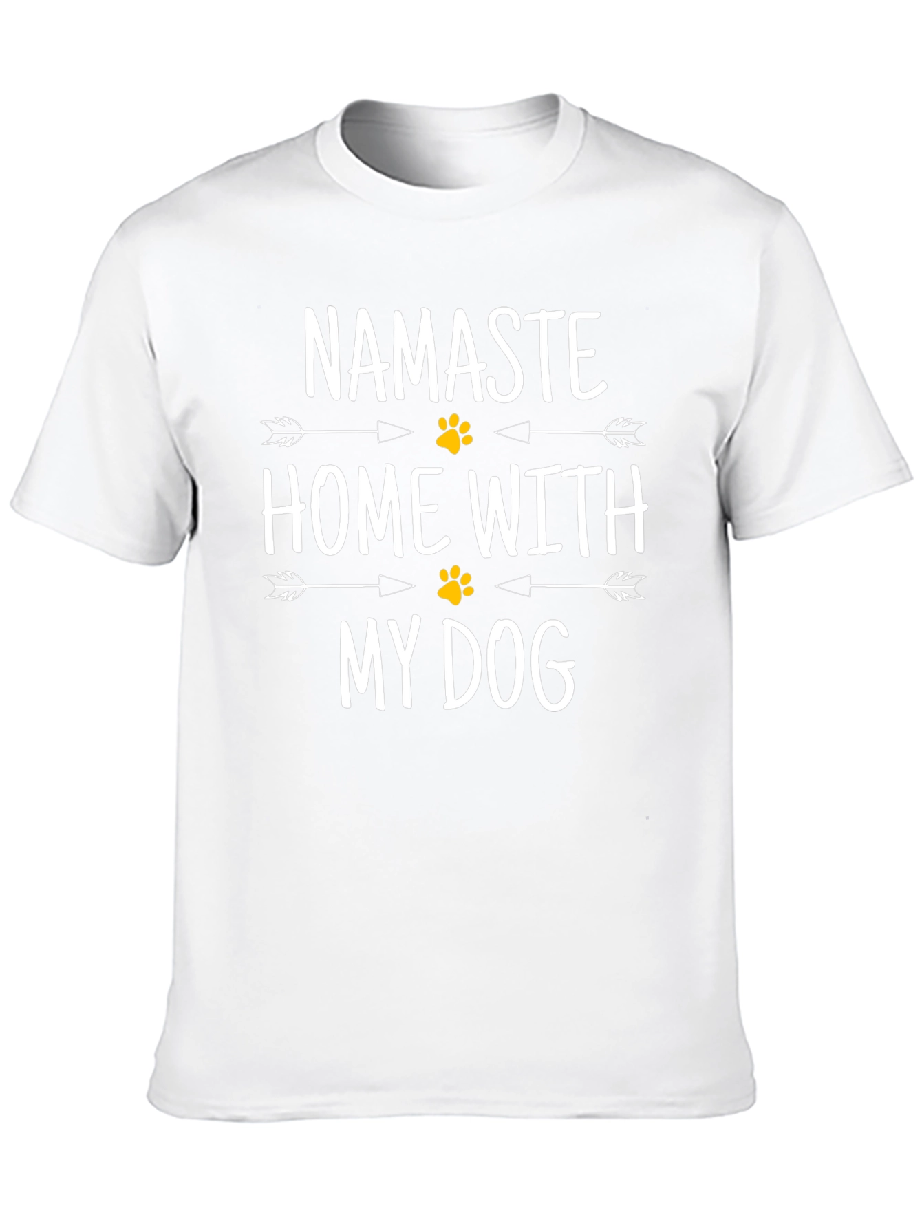 Namaste Home With My Dog Black T-Shirt