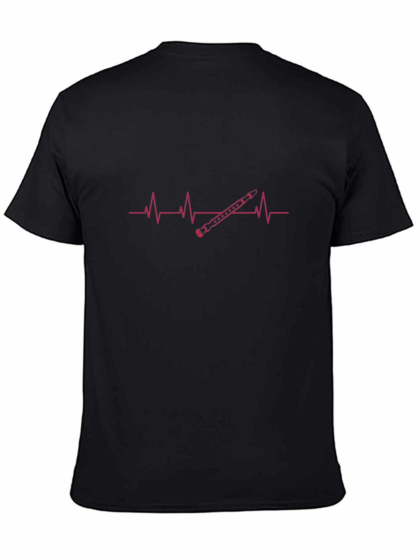 Heartbeat Recorder T-Shirt - Music Lover Tee