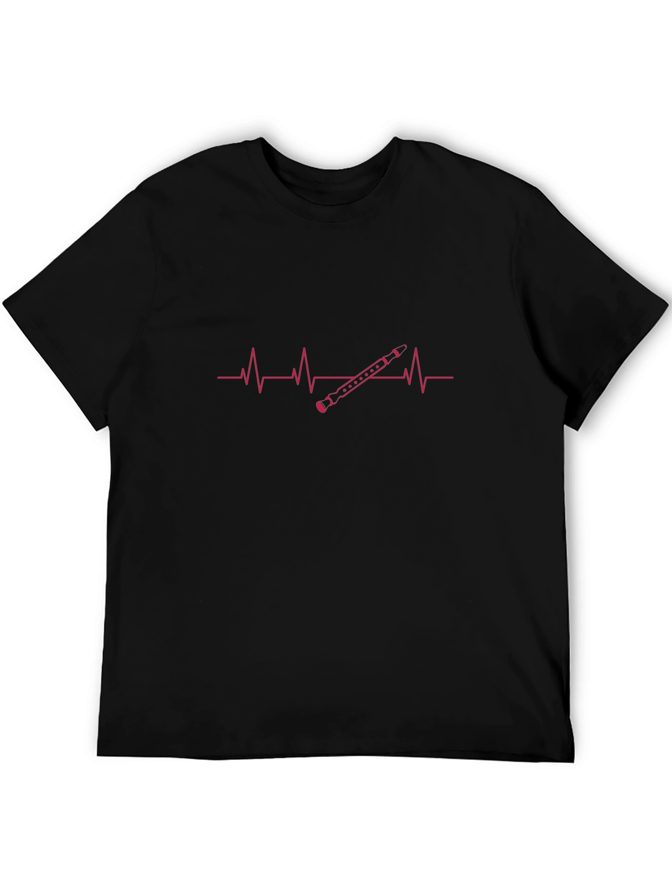 Heartbeat Recorder T-Shirt - Music Lover Tee