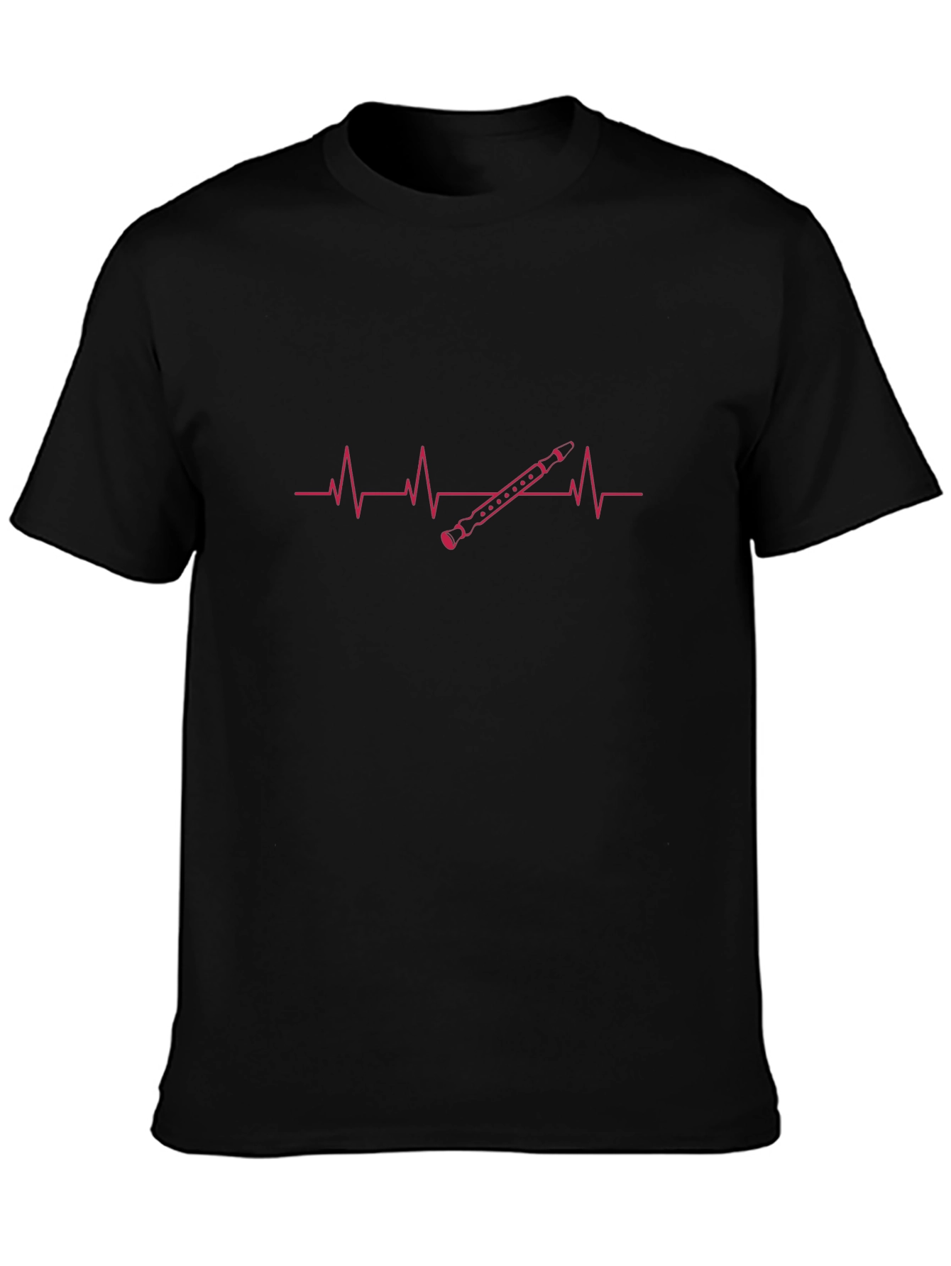 Heartbeat Recorder T-Shirt - Music Lover Tee