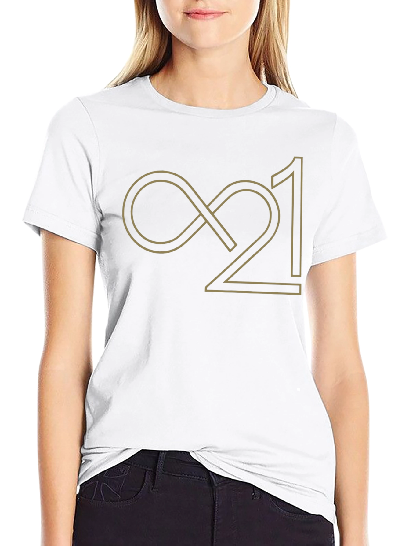 Infinity 21 T-Shirt - Black Cotton Blend