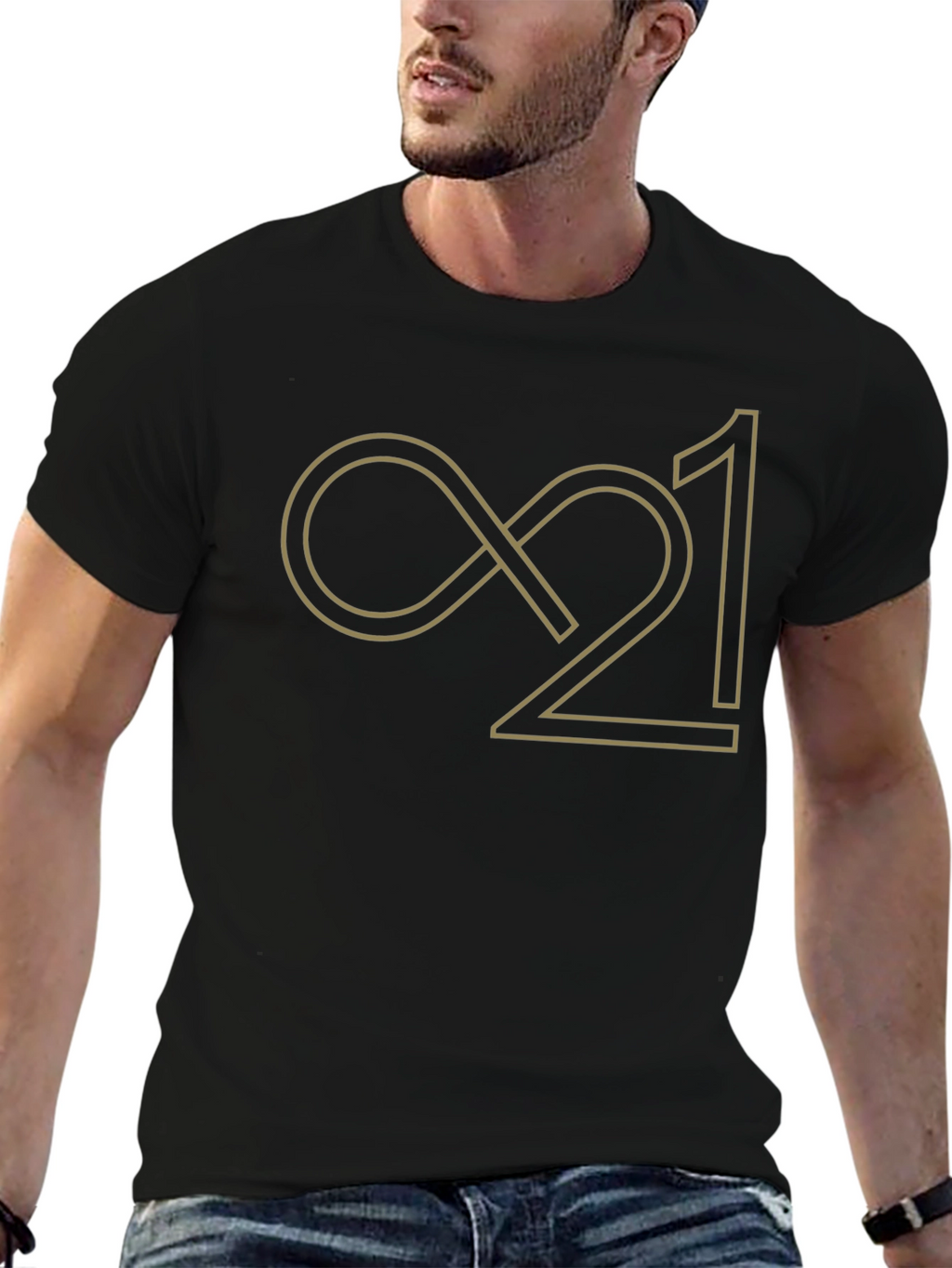Infinity 21 T-Shirt - Black Cotton Blend