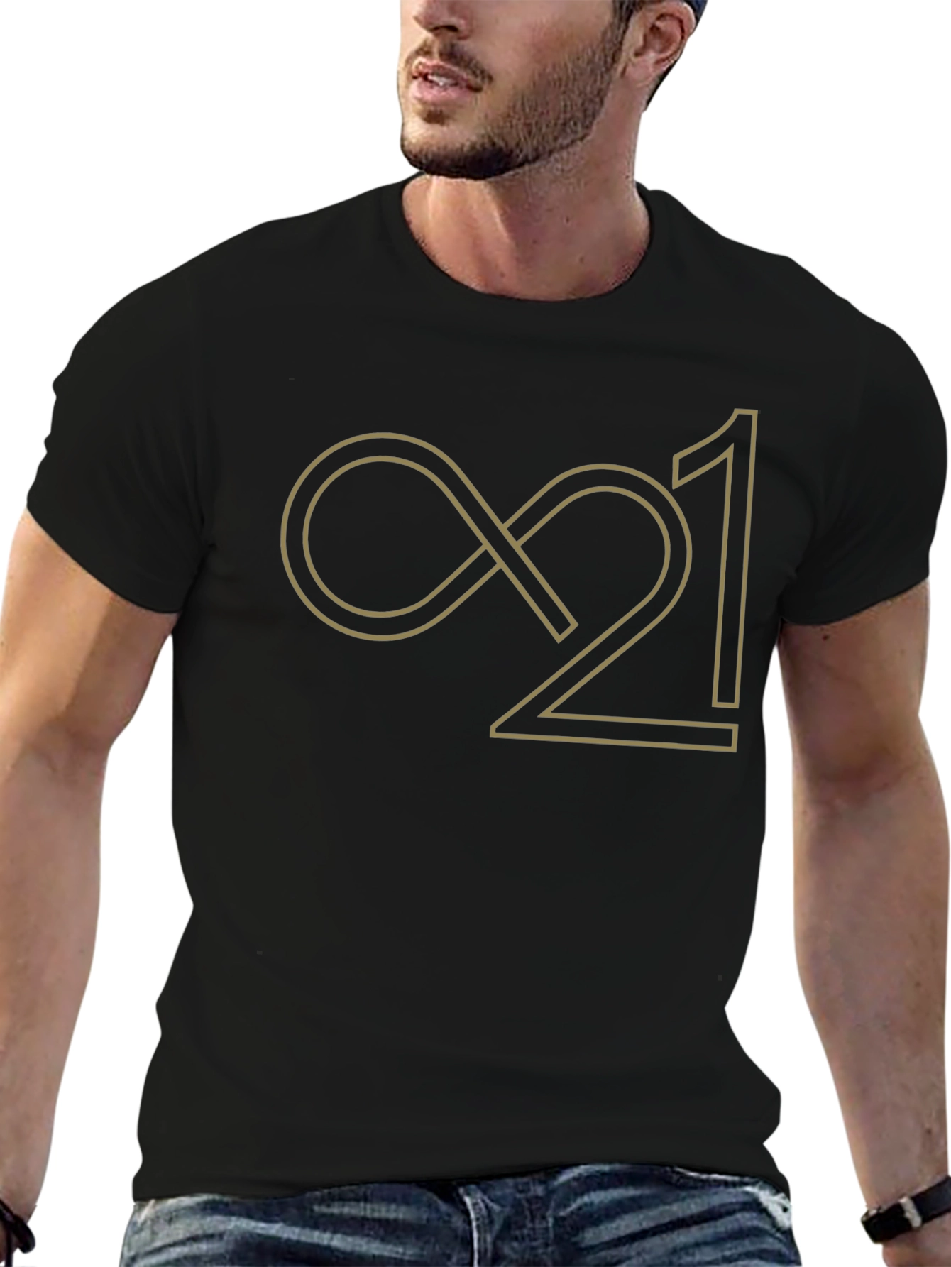 Infinity 21 T-Shirt - Black Cotton Blend