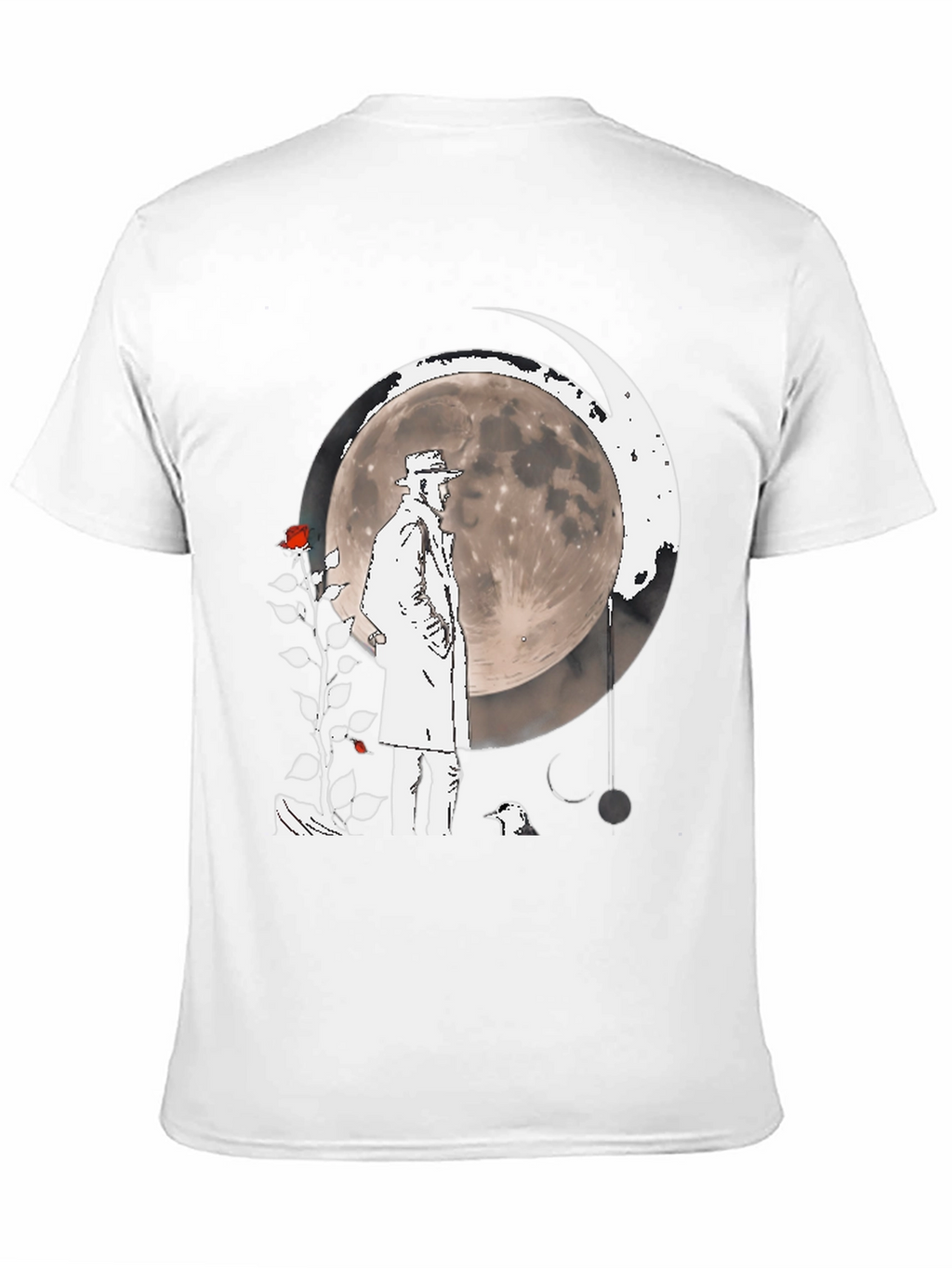Moonlit Detective Graphic T-Shirt
