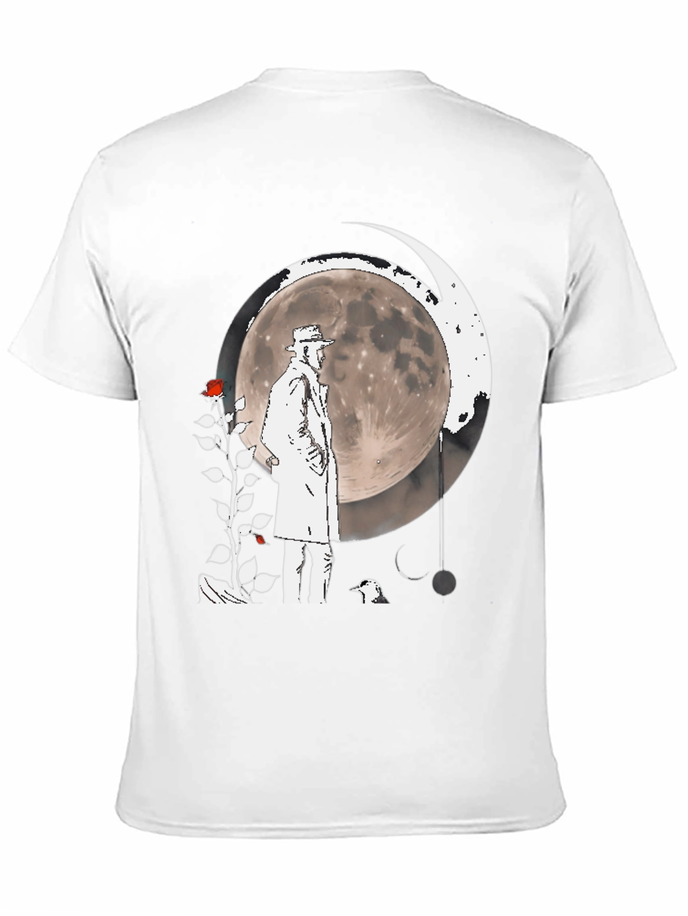 Moonlit Detective Graphic T-Shirt