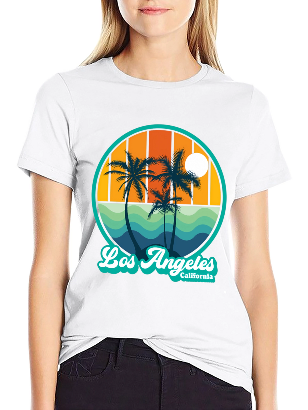 Los Angeles California Palms Graphic T-Shirt