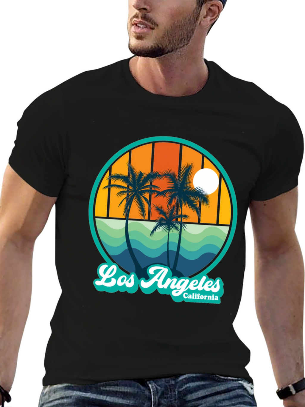Los Angeles California Palms Graphic T-Shirt