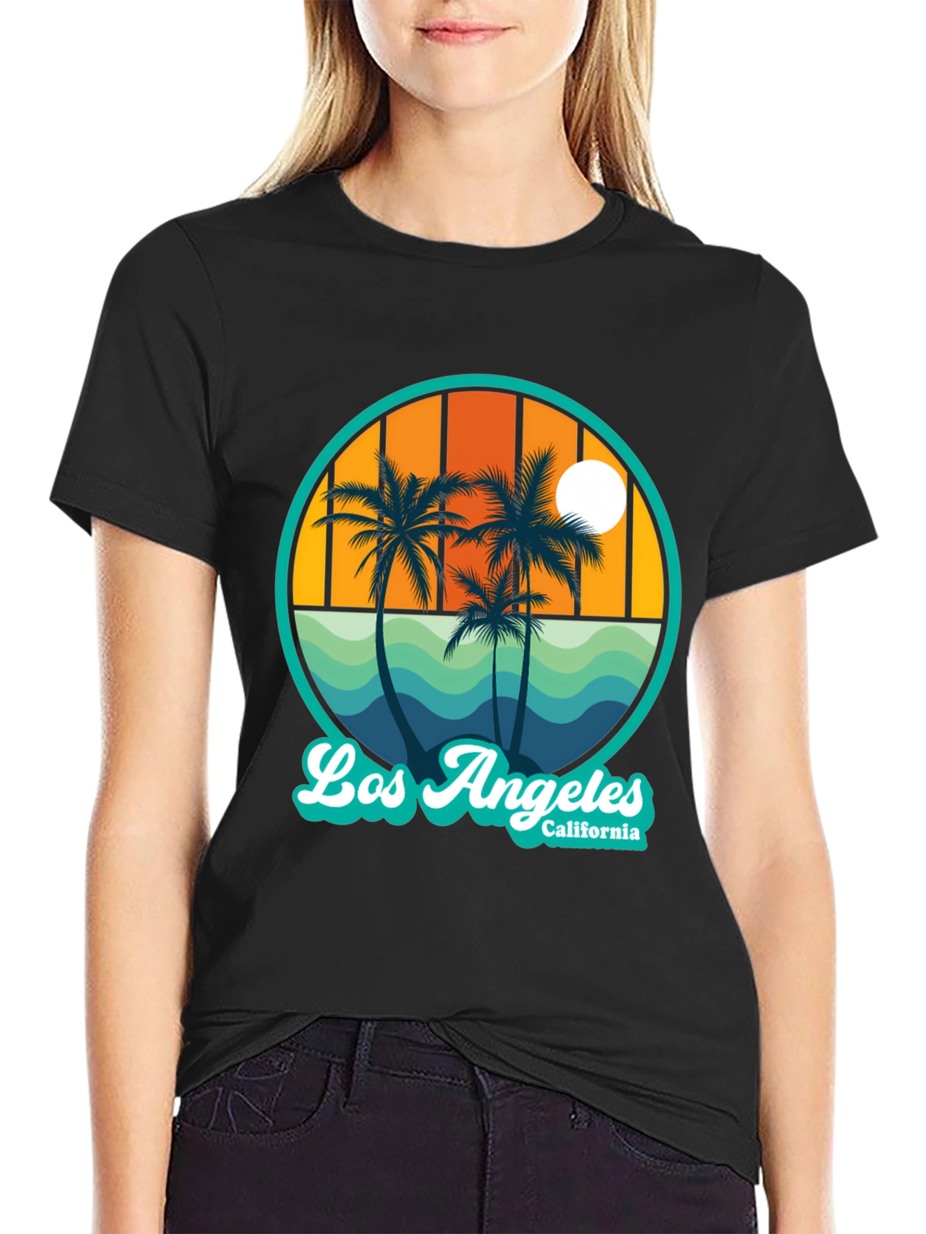 Los Angeles California Palms Graphic T-Shirt