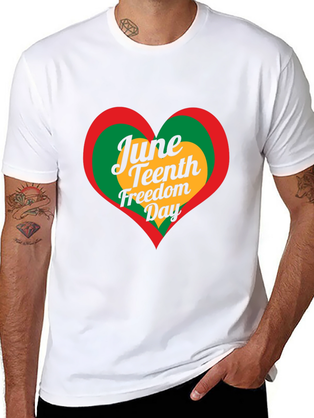 Juneteenth Freedom Day Heart T-Shirt