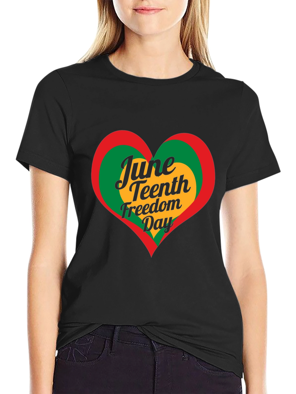 Juneteenth Freedom Day Heart T-Shirt
