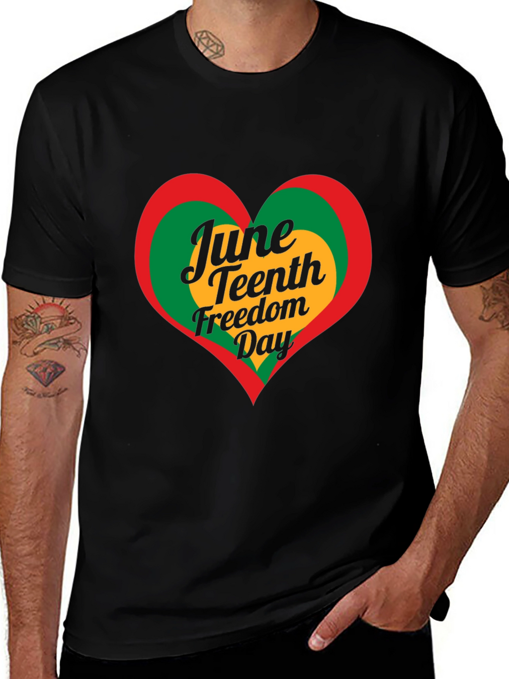 Juneteenth Freedom Day Heart T-Shirt
