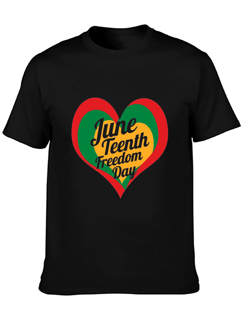 Juneteenth Freedom Day Heart T-Shirt