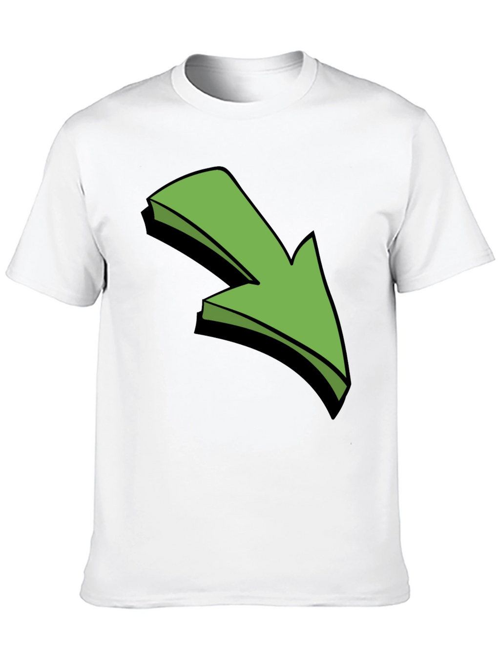Green Arrow Graphic Black T-Shirt