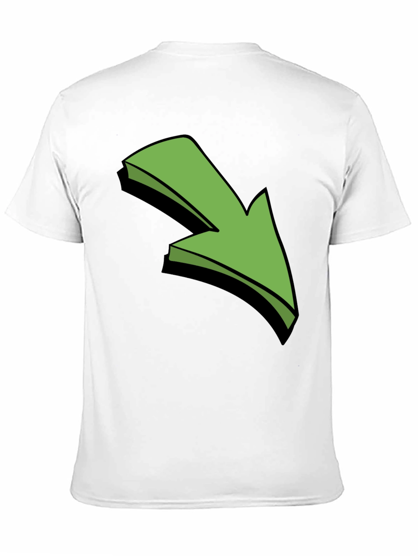 Green Arrow Graphic Black T-Shirt