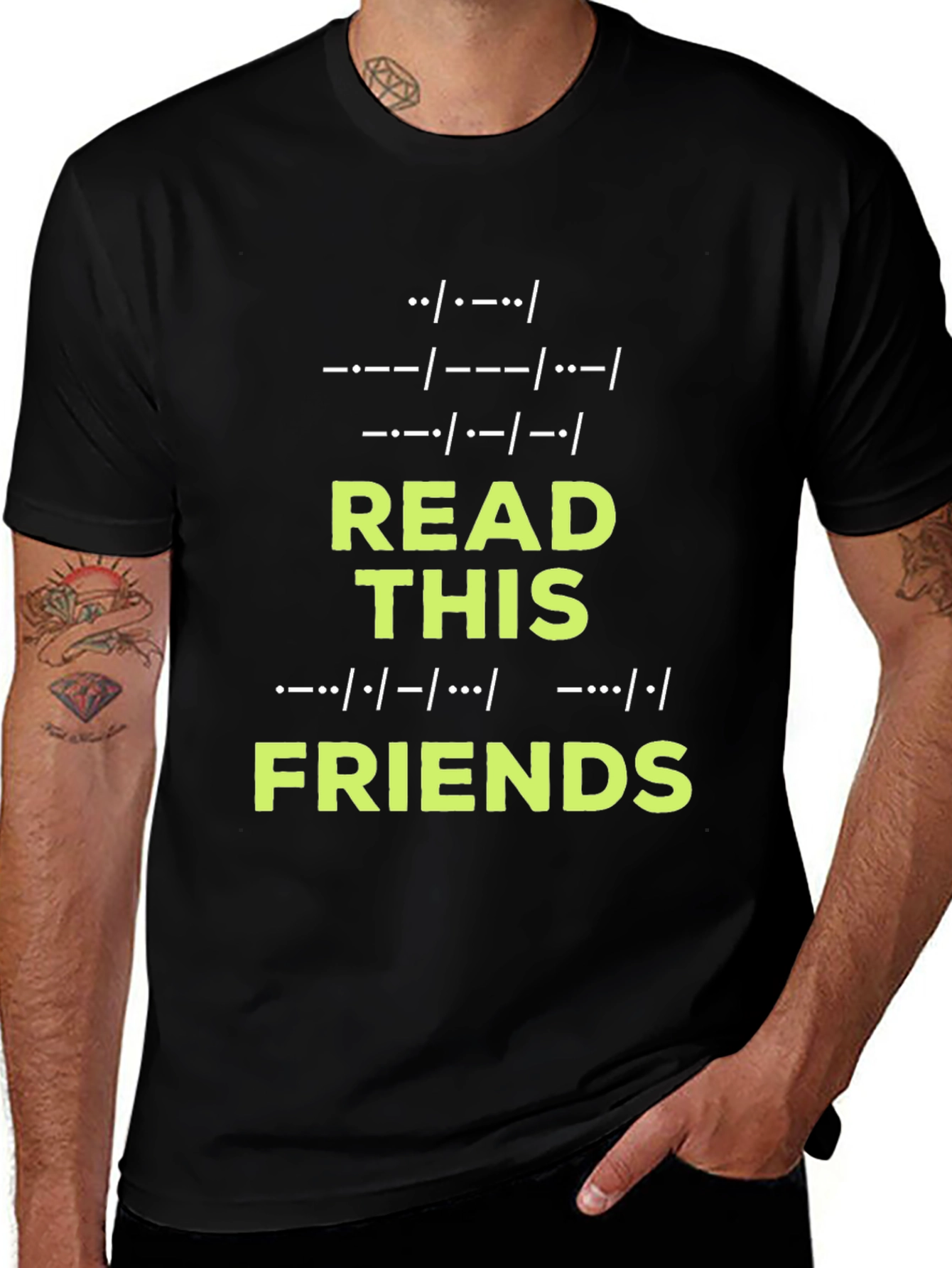 Morse Code Read This Friends T-Shirt
