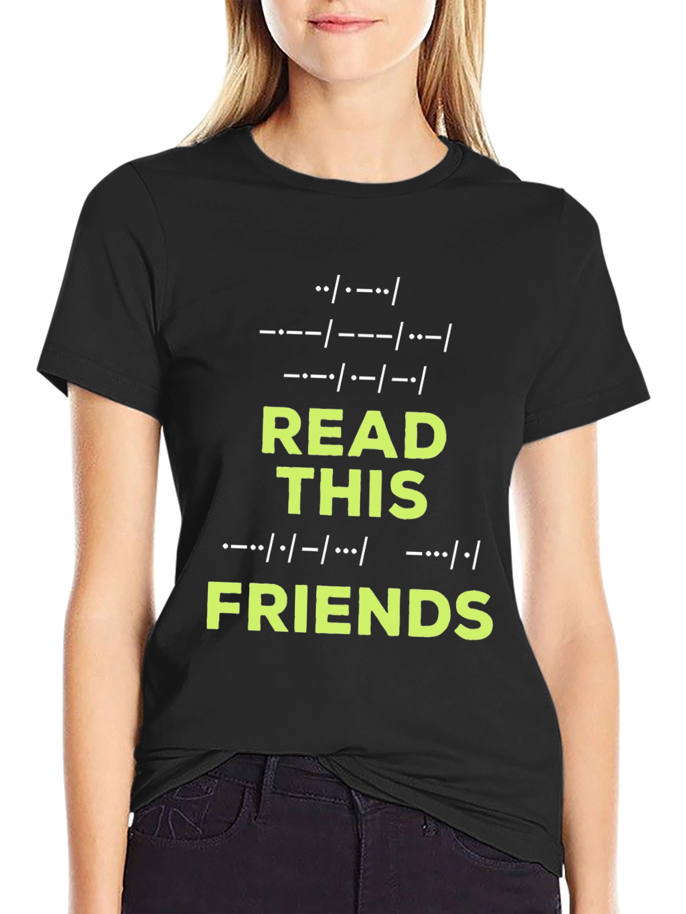 Morse Code Read This Friends T-Shirt